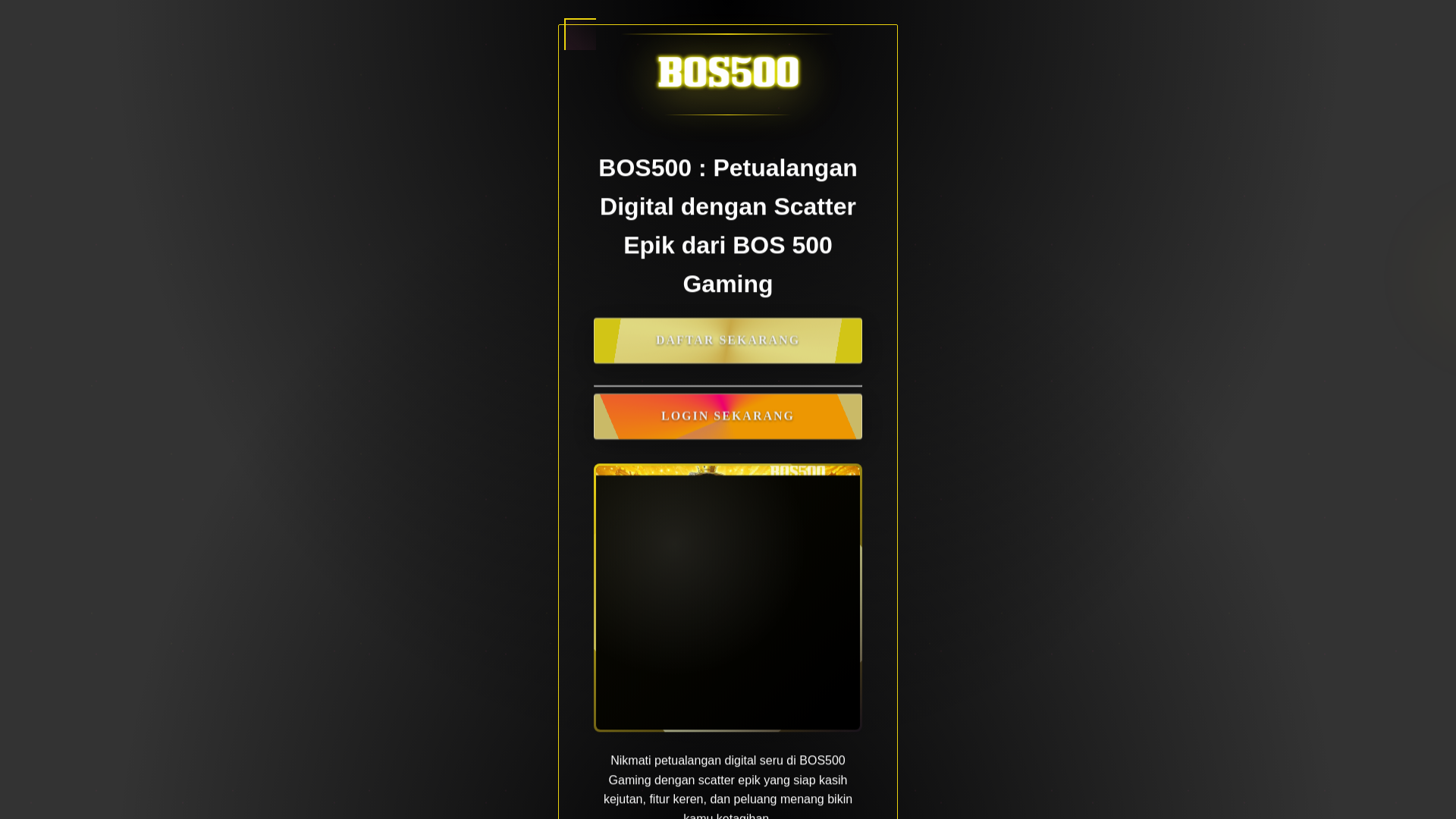 website screenshot of https://bos500slot.pages.dev/