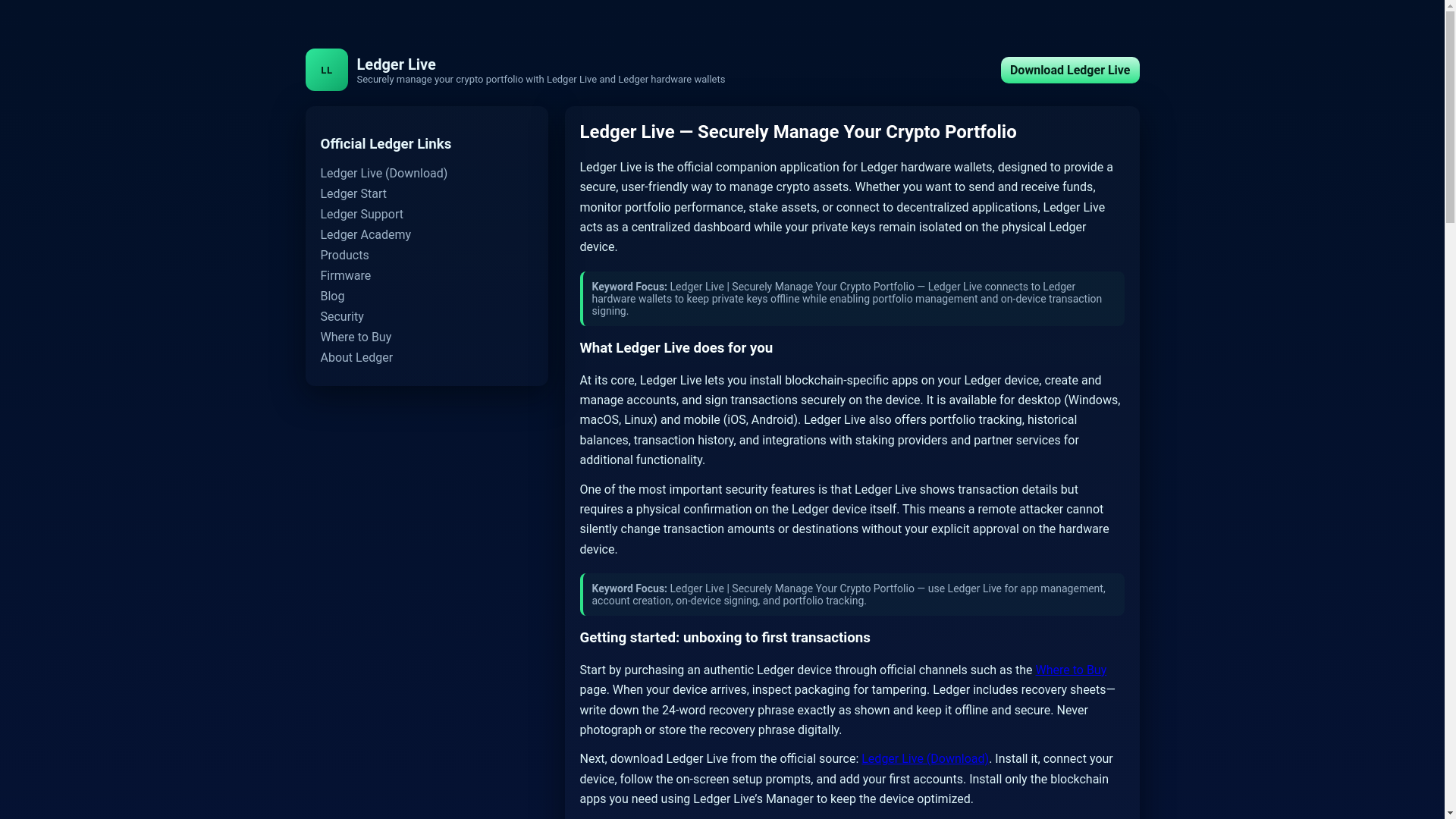 website screenshot of https://ledzor-live-io.pages.dev/
