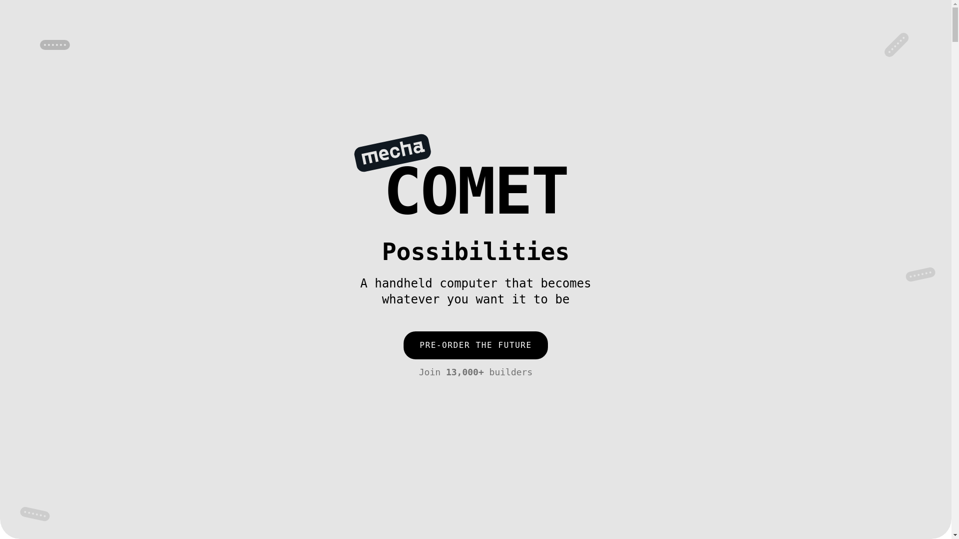 website screenshot of https://mecha-website-v2.pages.dev/