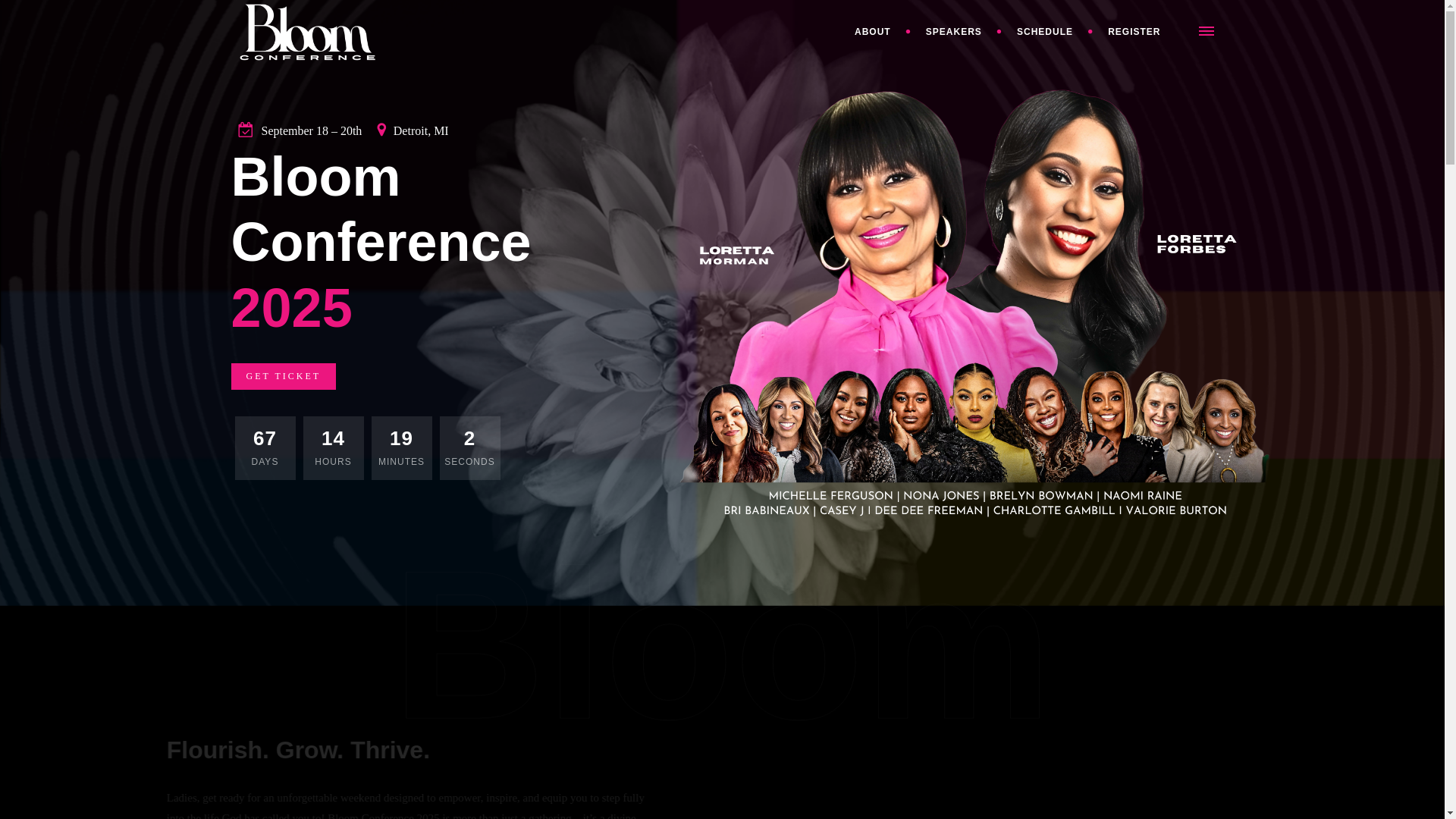 website screenshot of https://bloom-conference.pages.dev/