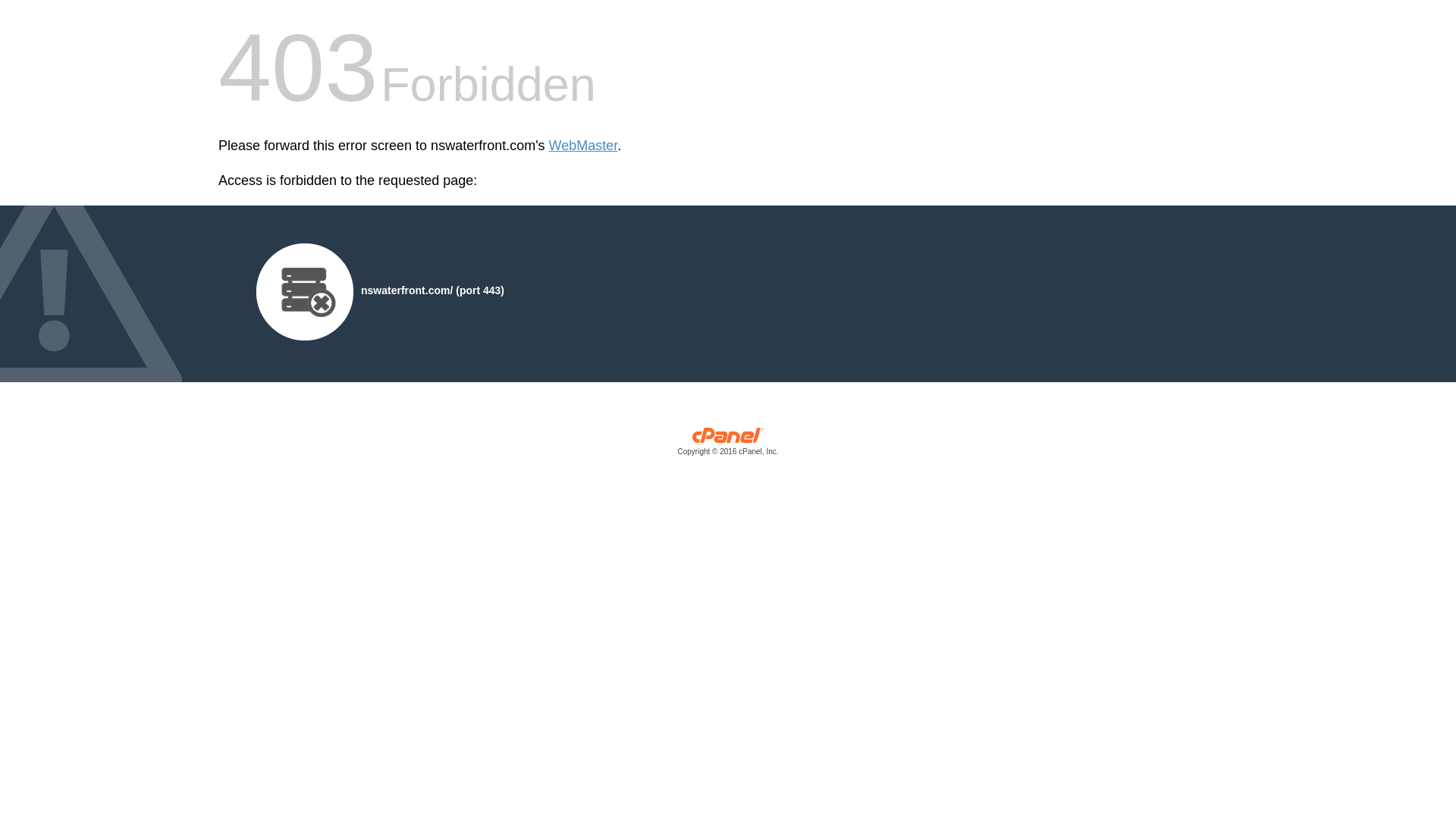 website screenshot of https://nswaterfront.com/