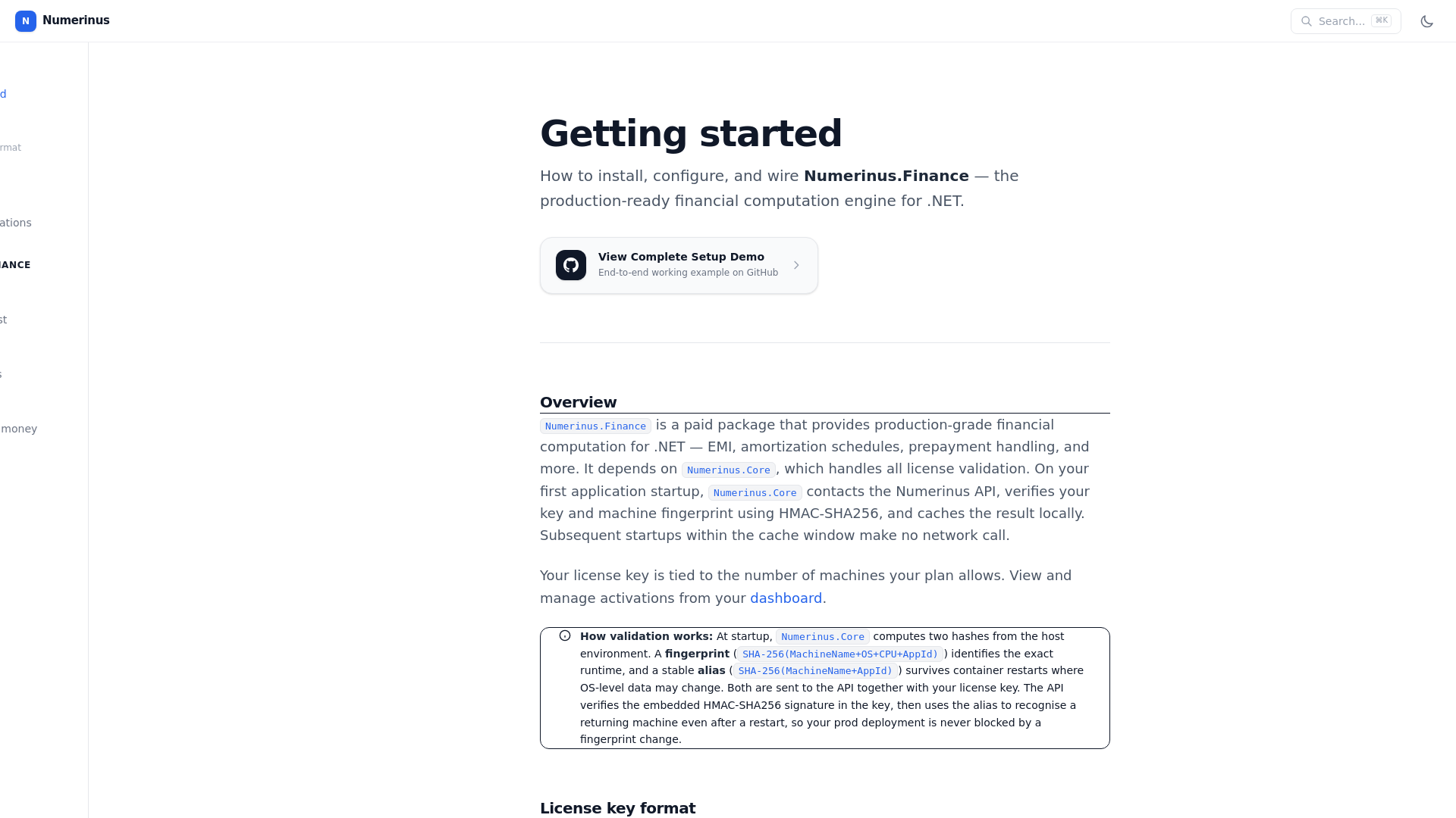website screenshot of https://numerinus-store-docs-test.pages.dev/