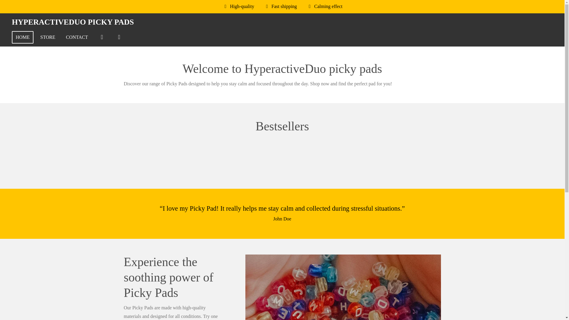 website screenshot of https://hyperactiveduo-picky-pads.com/