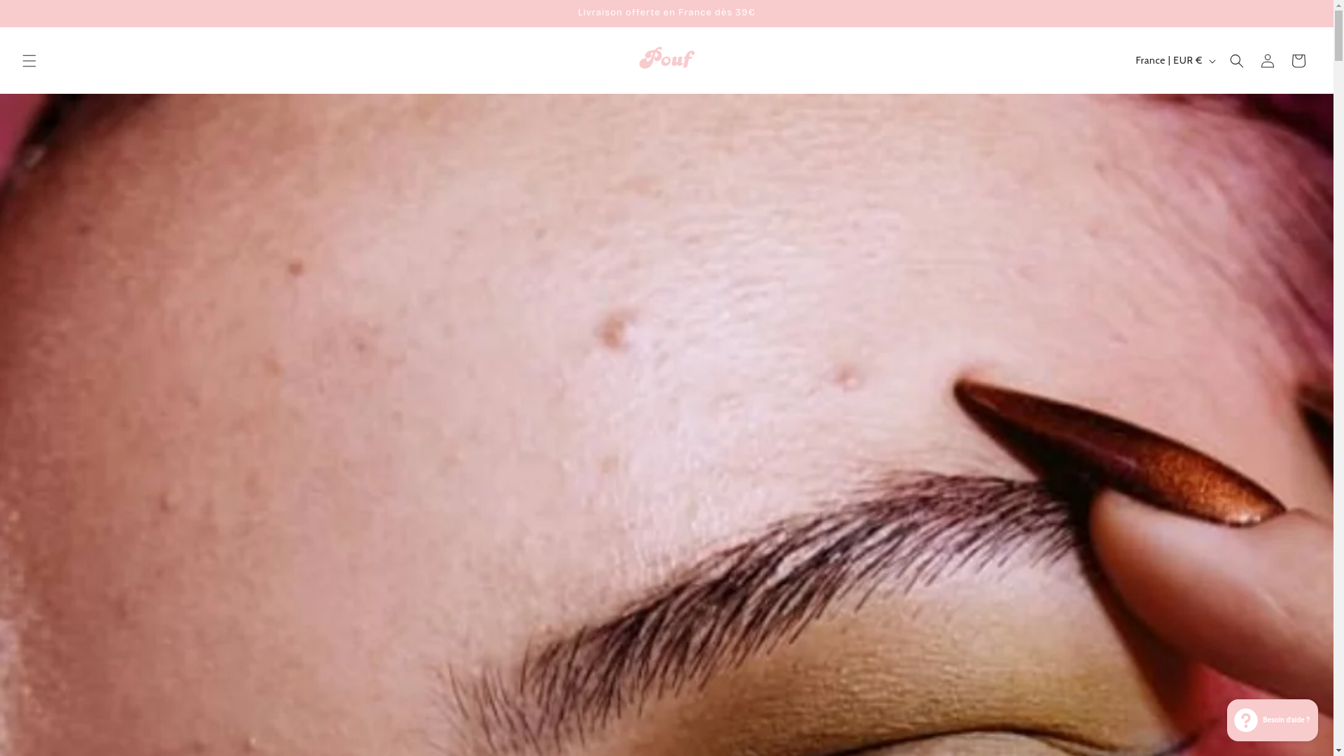 website screenshot of https://poufskincare.fr/
