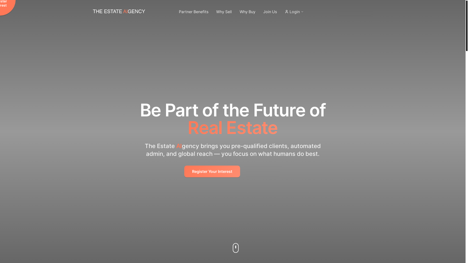 website screenshot of https://estateaigency.co.uk/