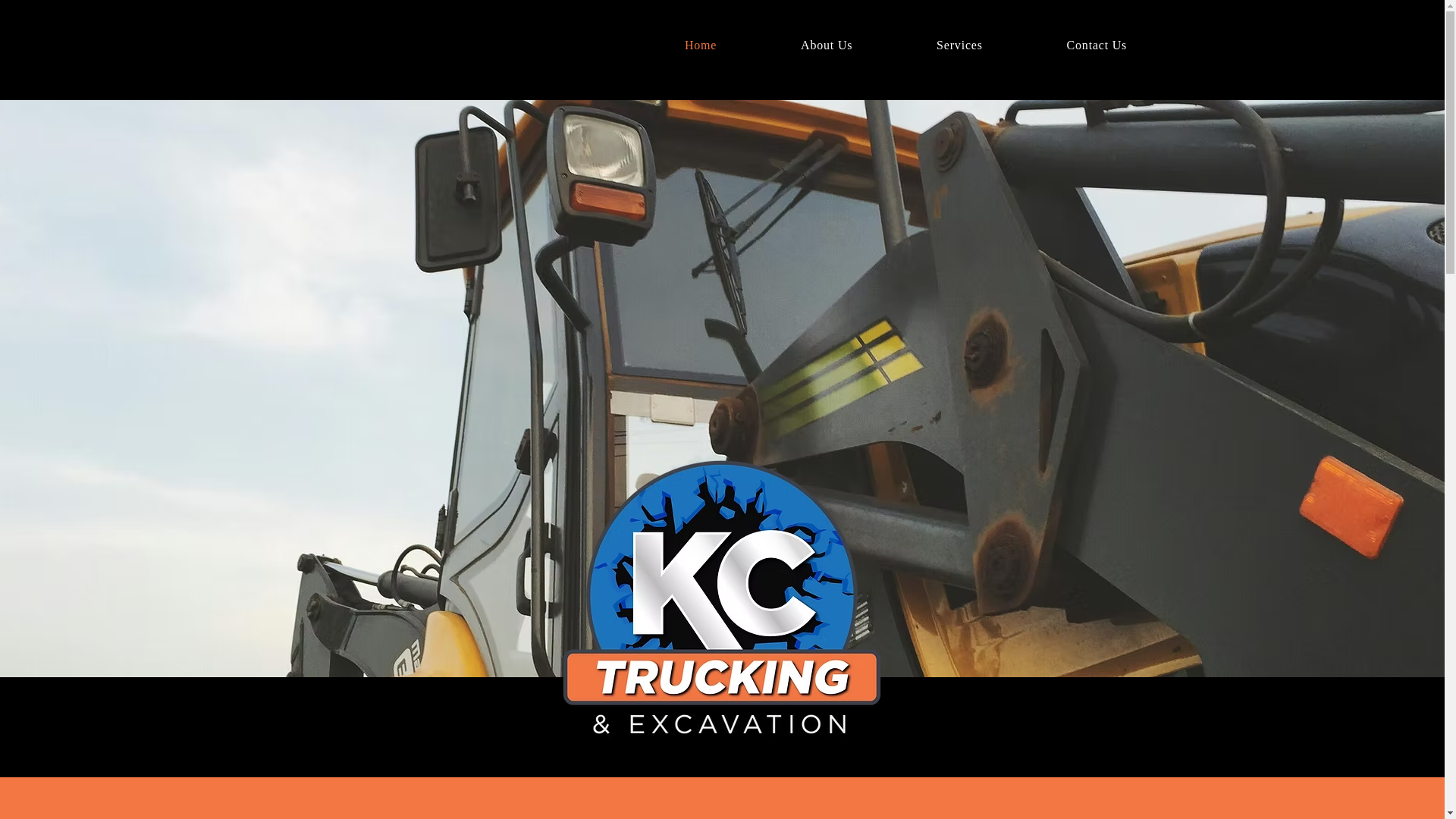 website screenshot of https://kctruckingandexcavation.com/