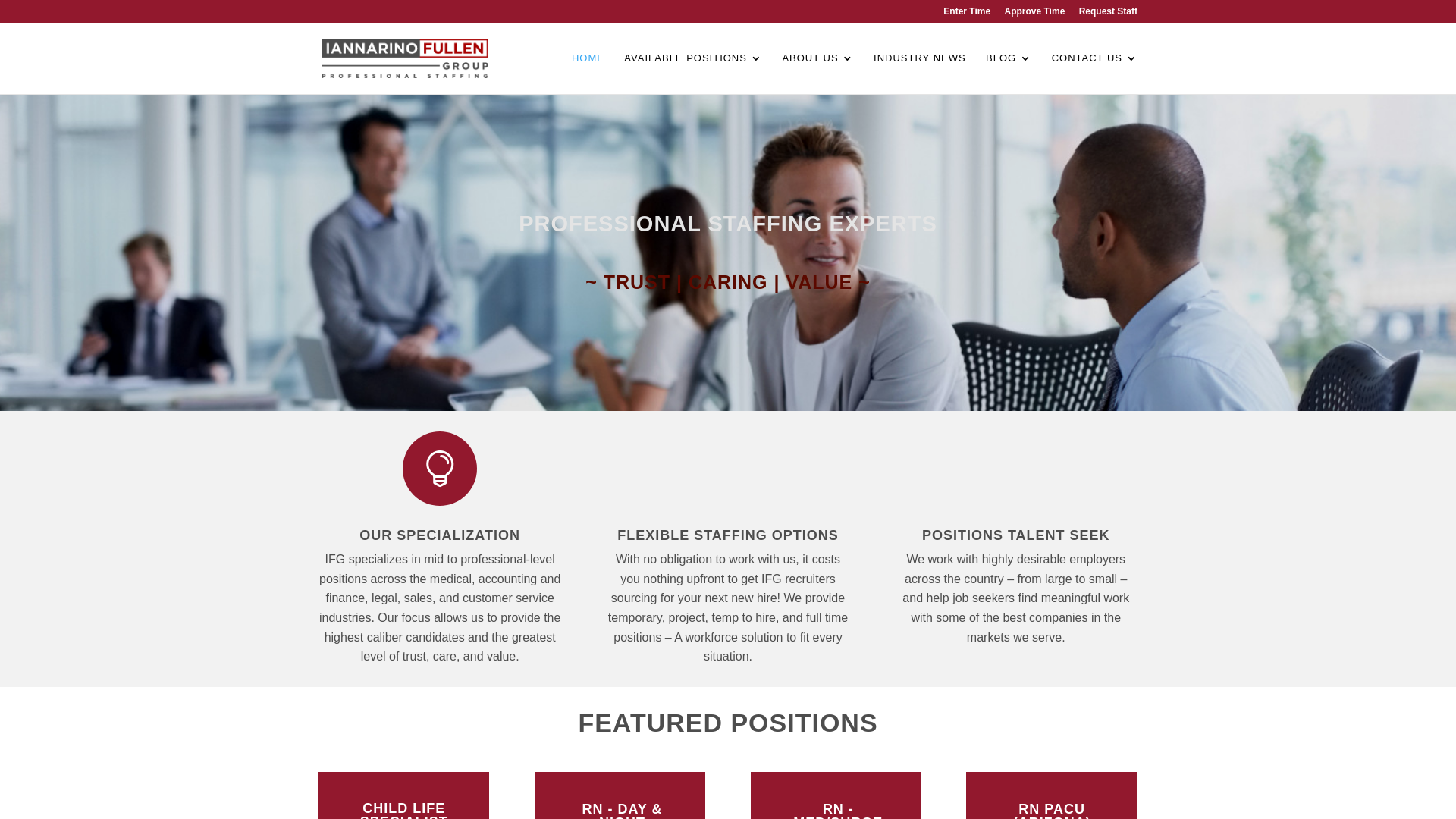 website screenshot of https://iannarinofullenpro.com/