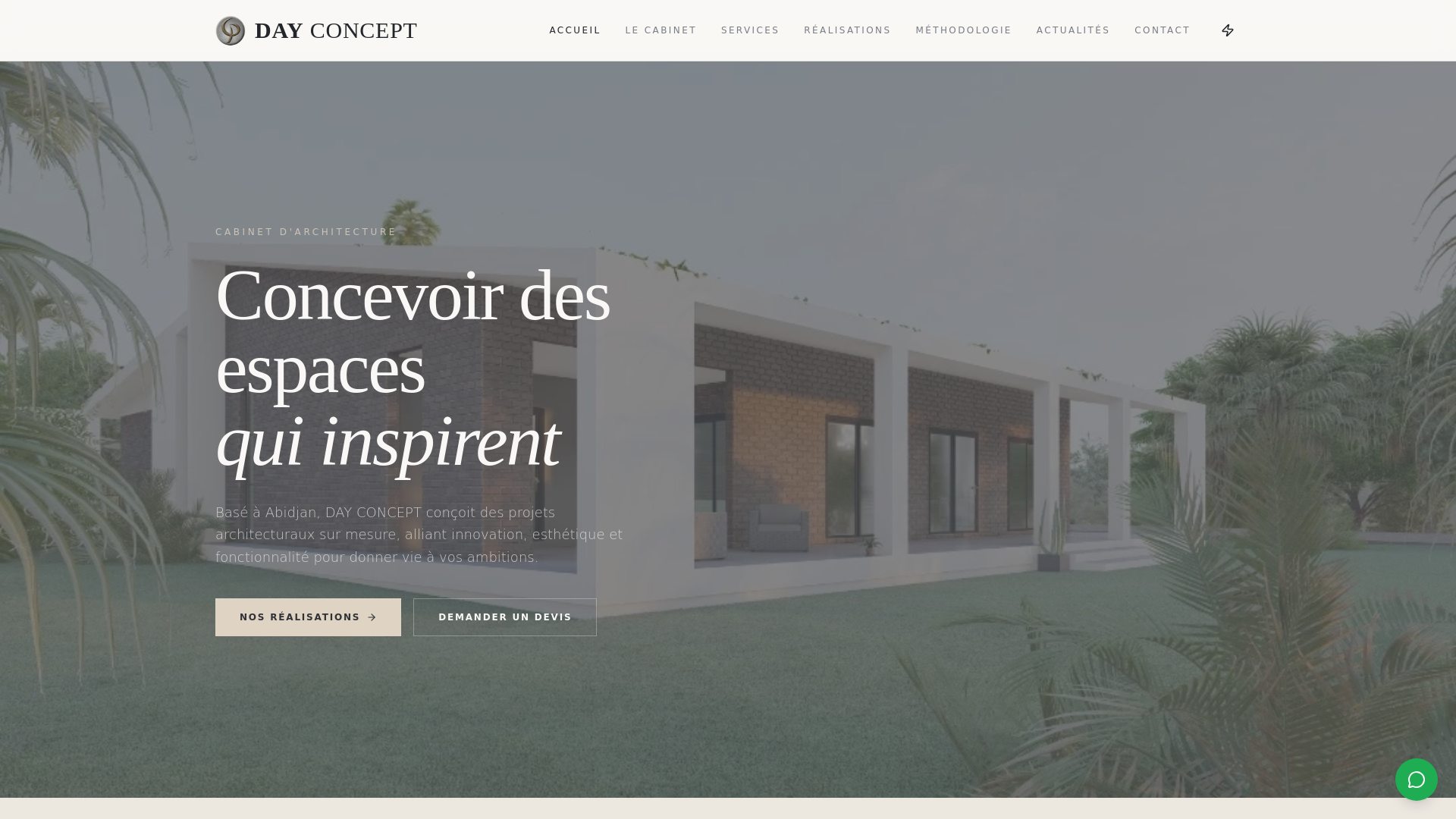 website screenshot of https://dayconceptsarl.ci/