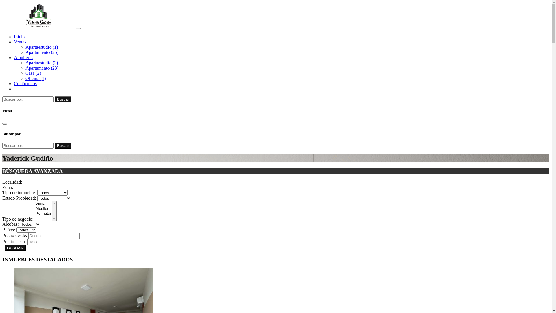 website screenshot of https://yaderickrealestate.com/