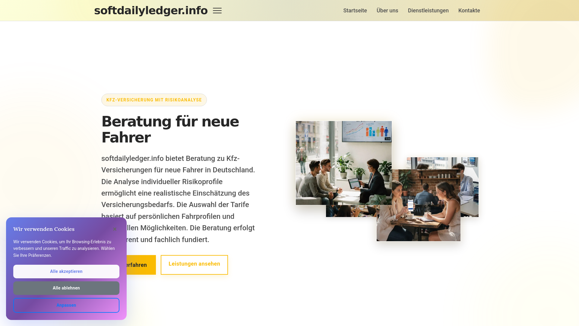 website screenshot of https://softdailyledger.info/
