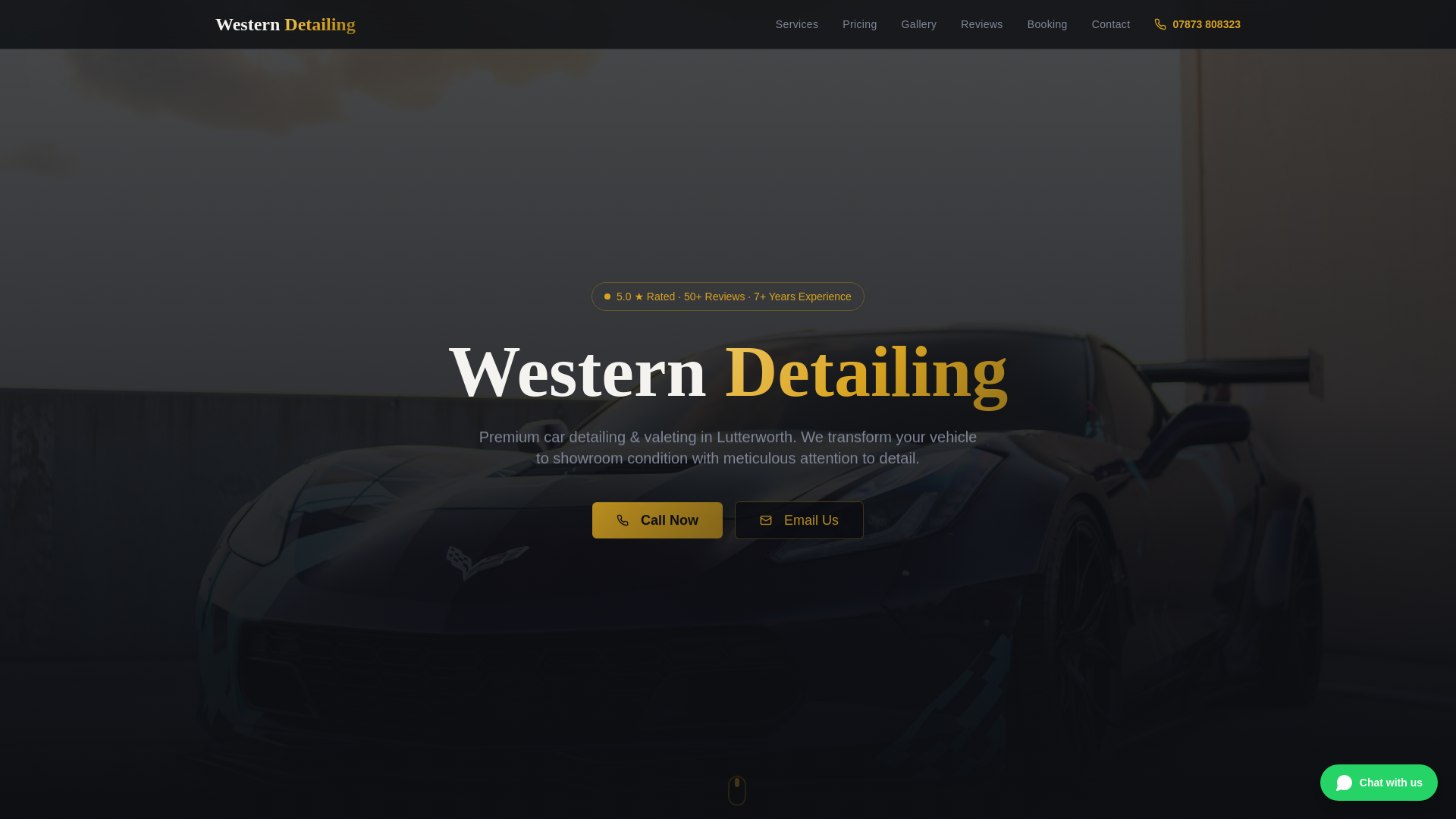 website screenshot of https://carshinelutterworth.com/