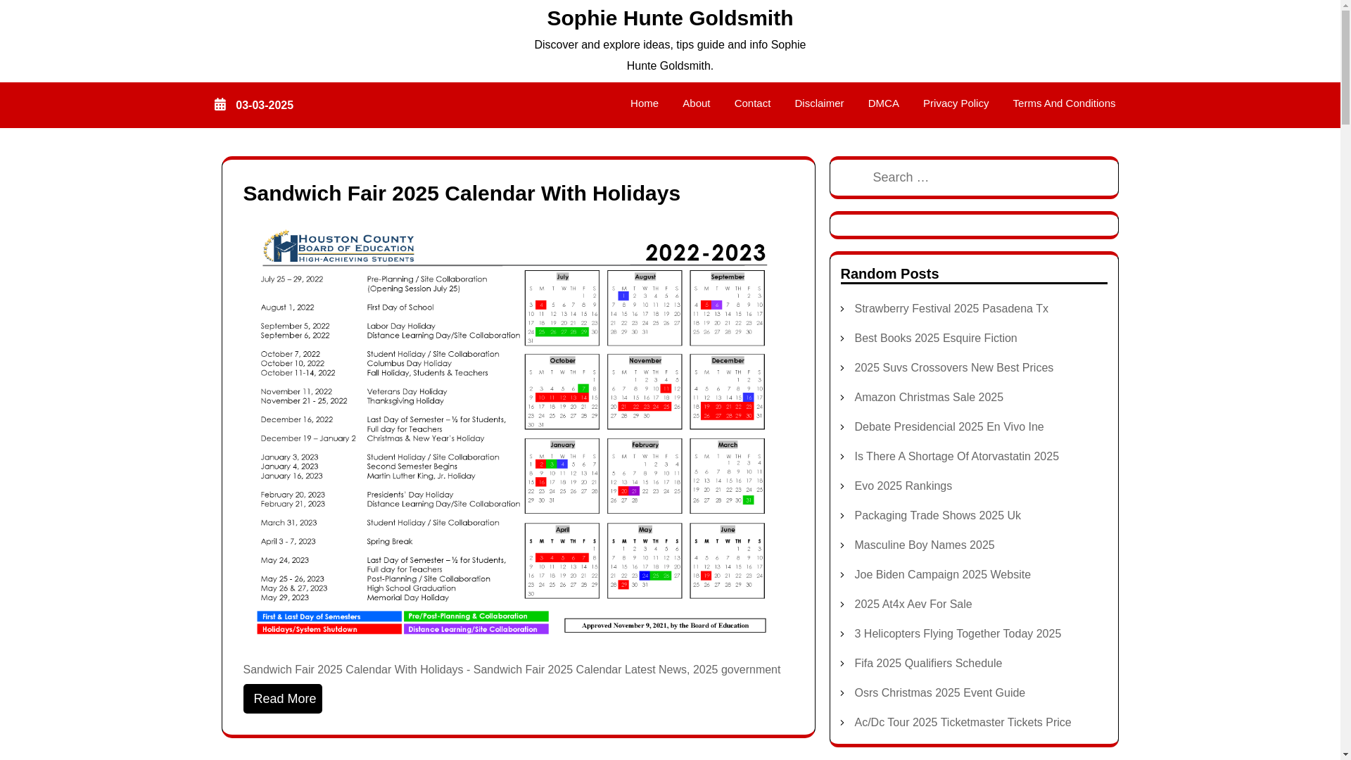website screenshot of https://sophiehuntegoldsmith.pages.dev/