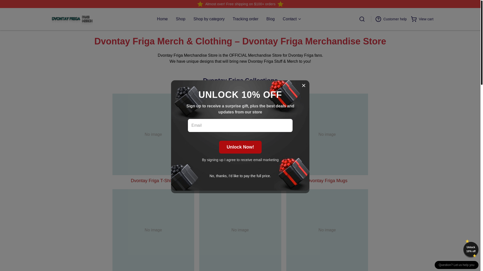 website screenshot of https://dvontayfriga.shop/