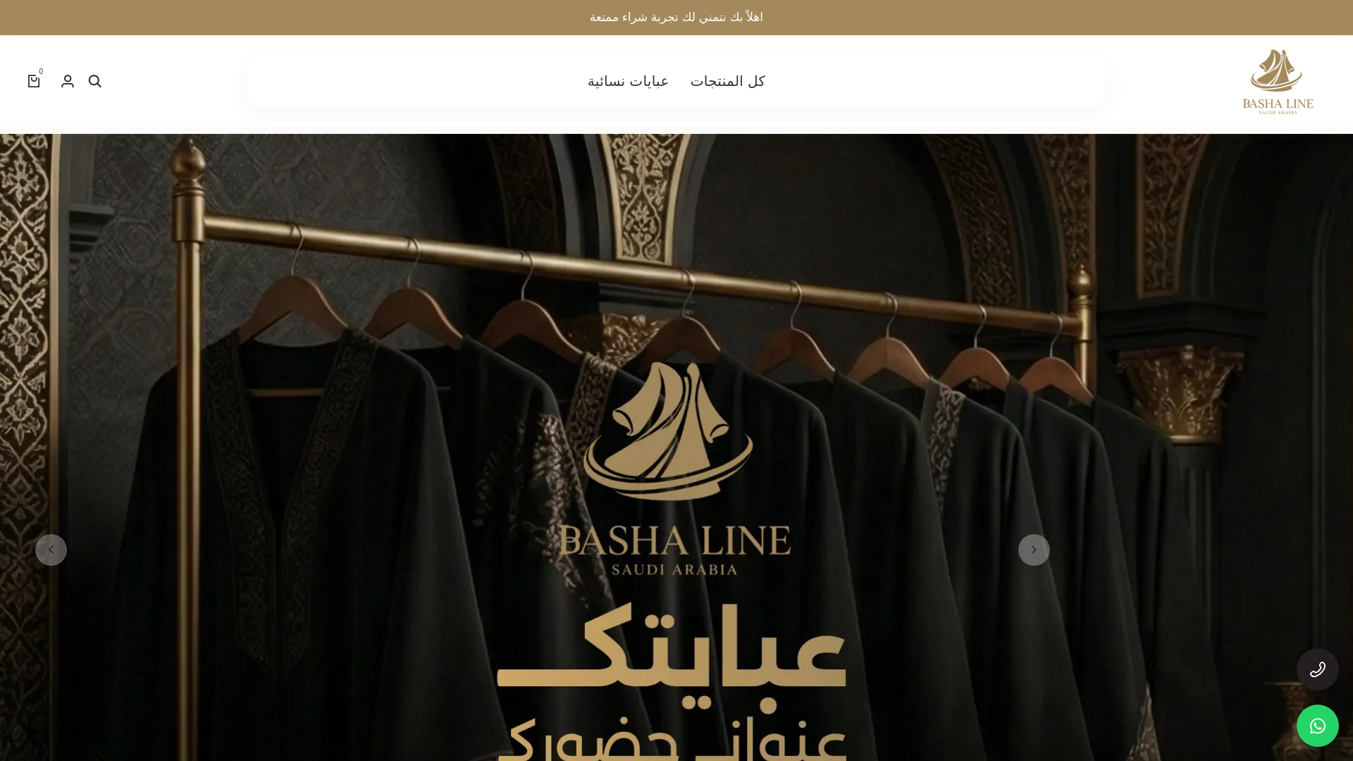 website screenshot of https://bashaline.com/