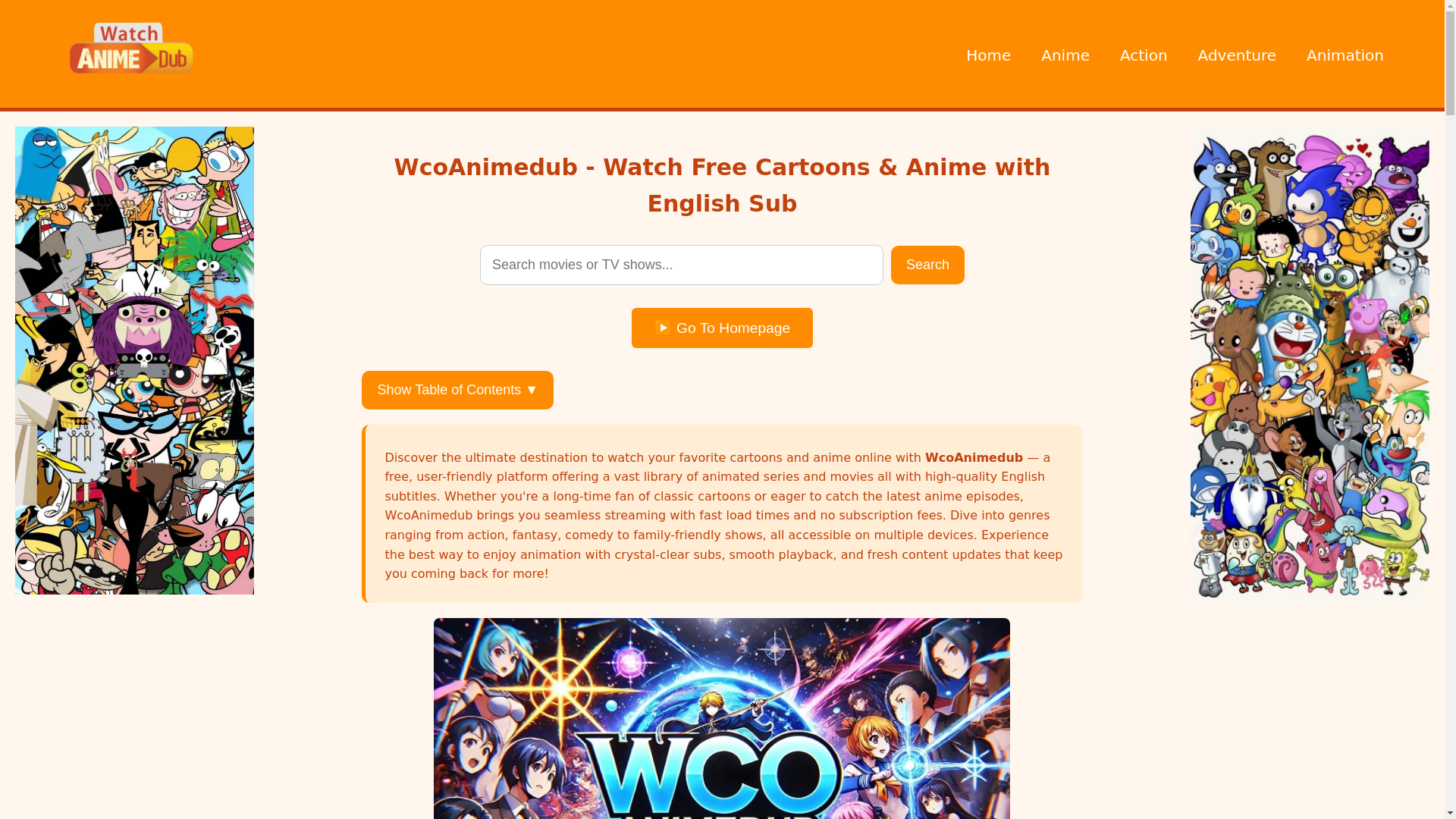 website screenshot of https://wcoanimedub-za-com.pages.dev/