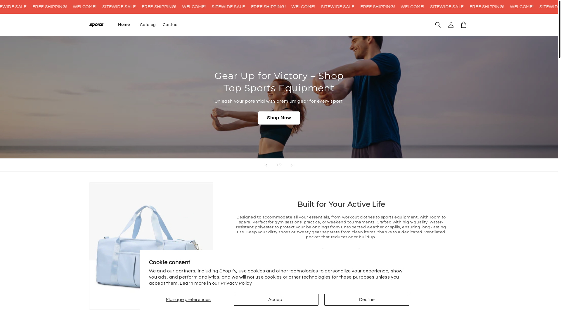 website screenshot of https://vigorantfitness.store/