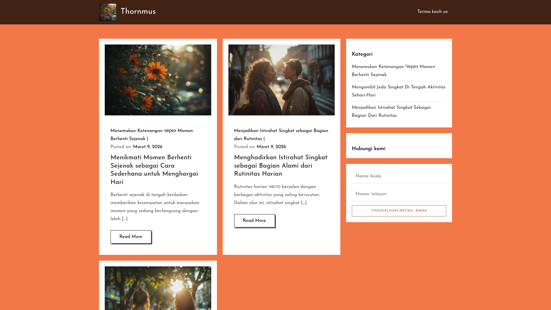 website screenshot of https://thornmus.plus/
