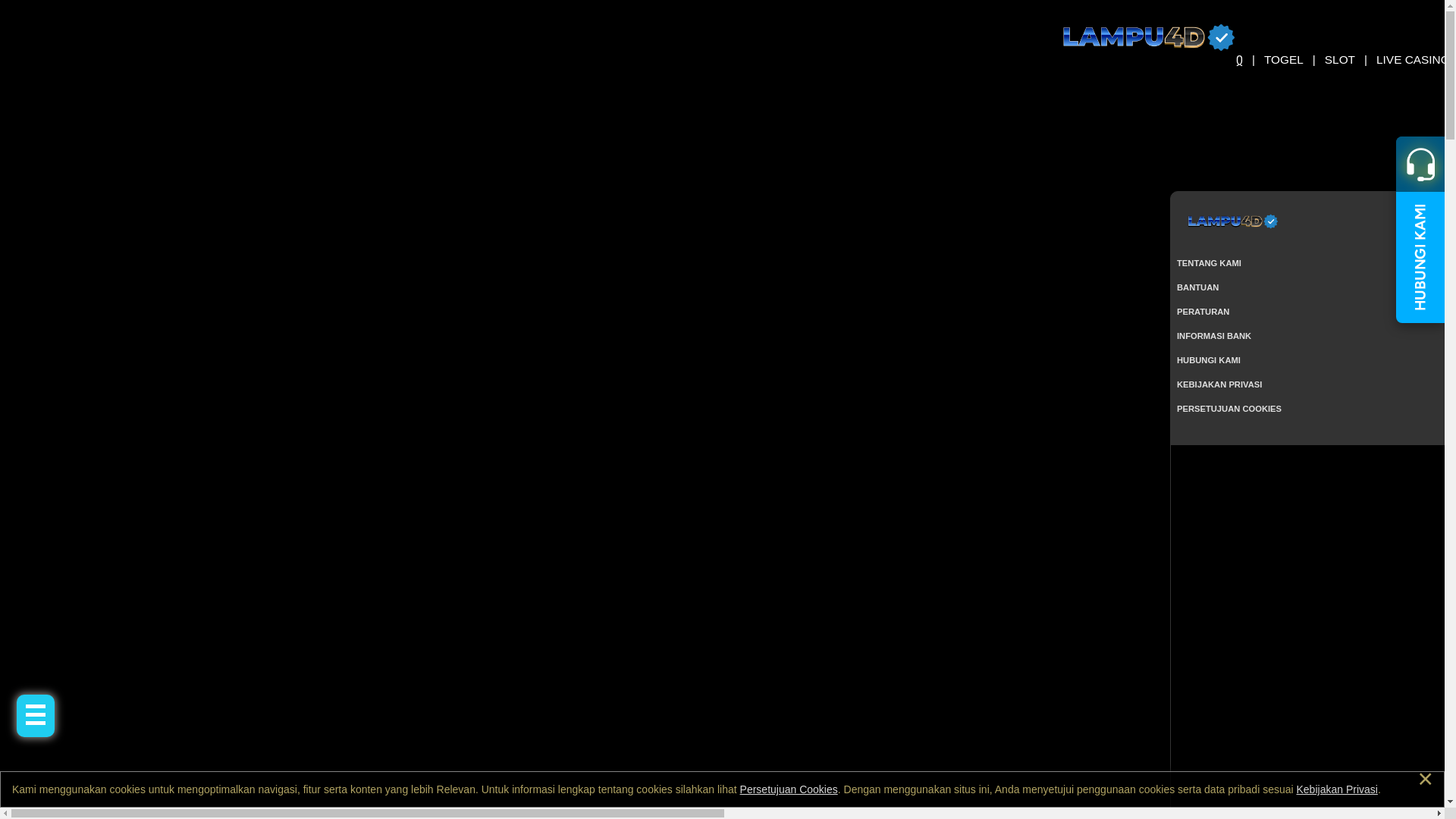 website screenshot of https://comelampu4d.com/