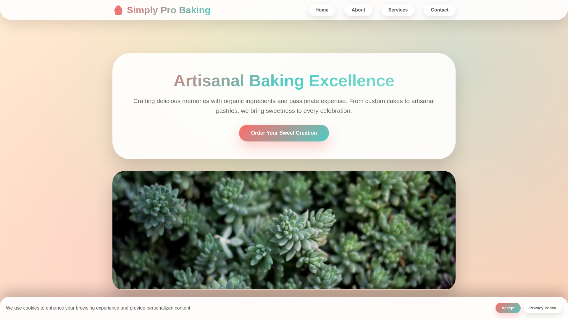 website screenshot of https://simplyprobaking.click/