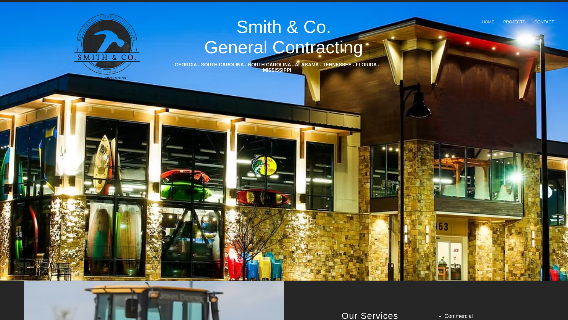 website screenshot of https://smithsandco.net/