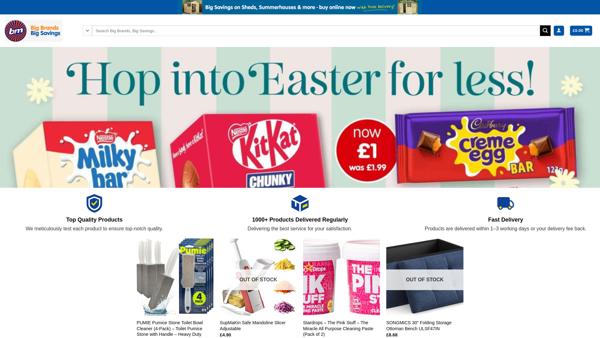 website screenshot of https://bmstores-uk.store