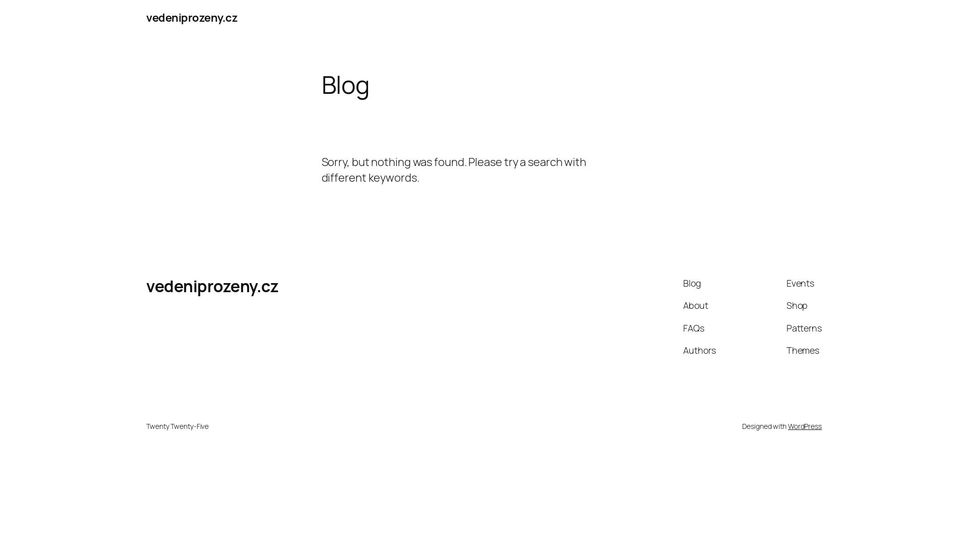 website screenshot of https://vedeniprozeny.cz/