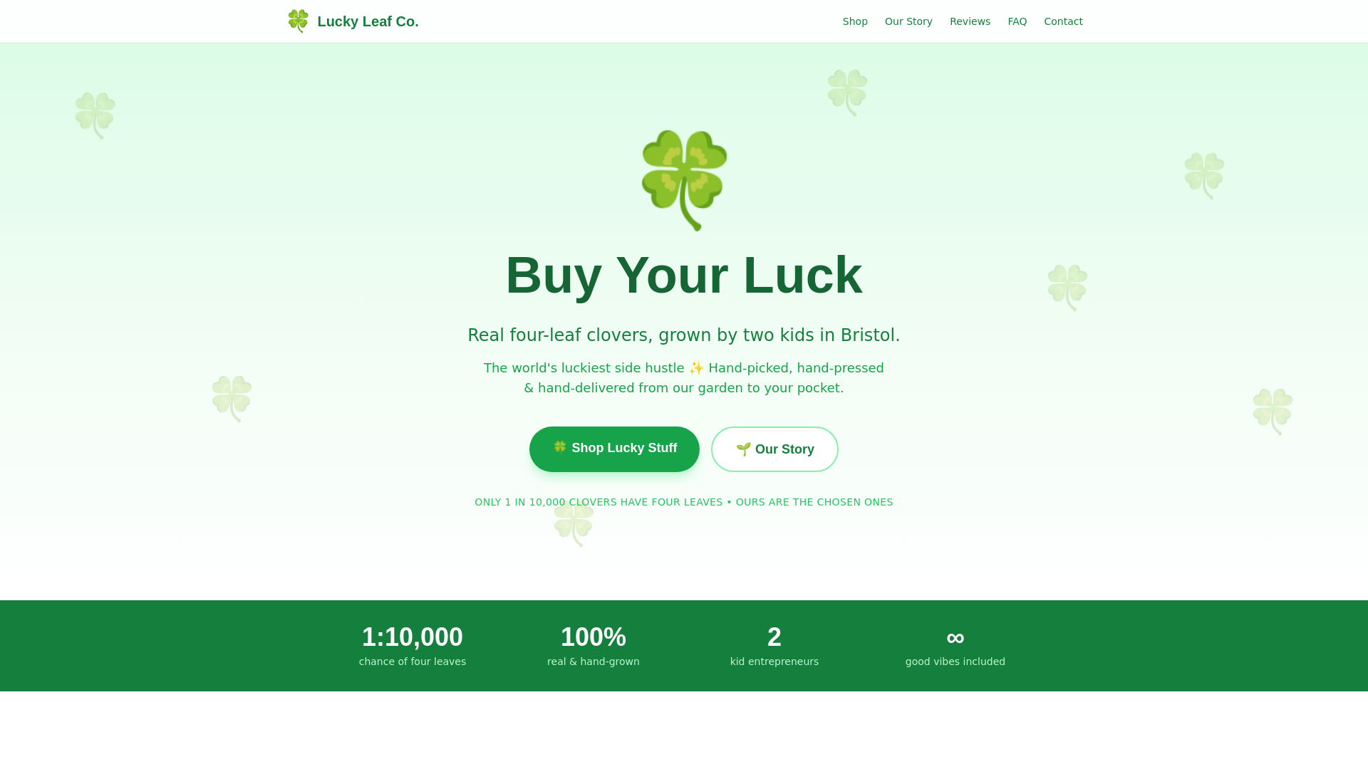 website screenshot of https://clover-site-8cl.pages.dev/