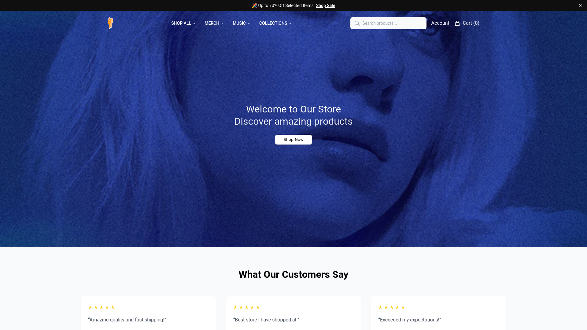 website screenshot of https://billieeilishstyle.shop/