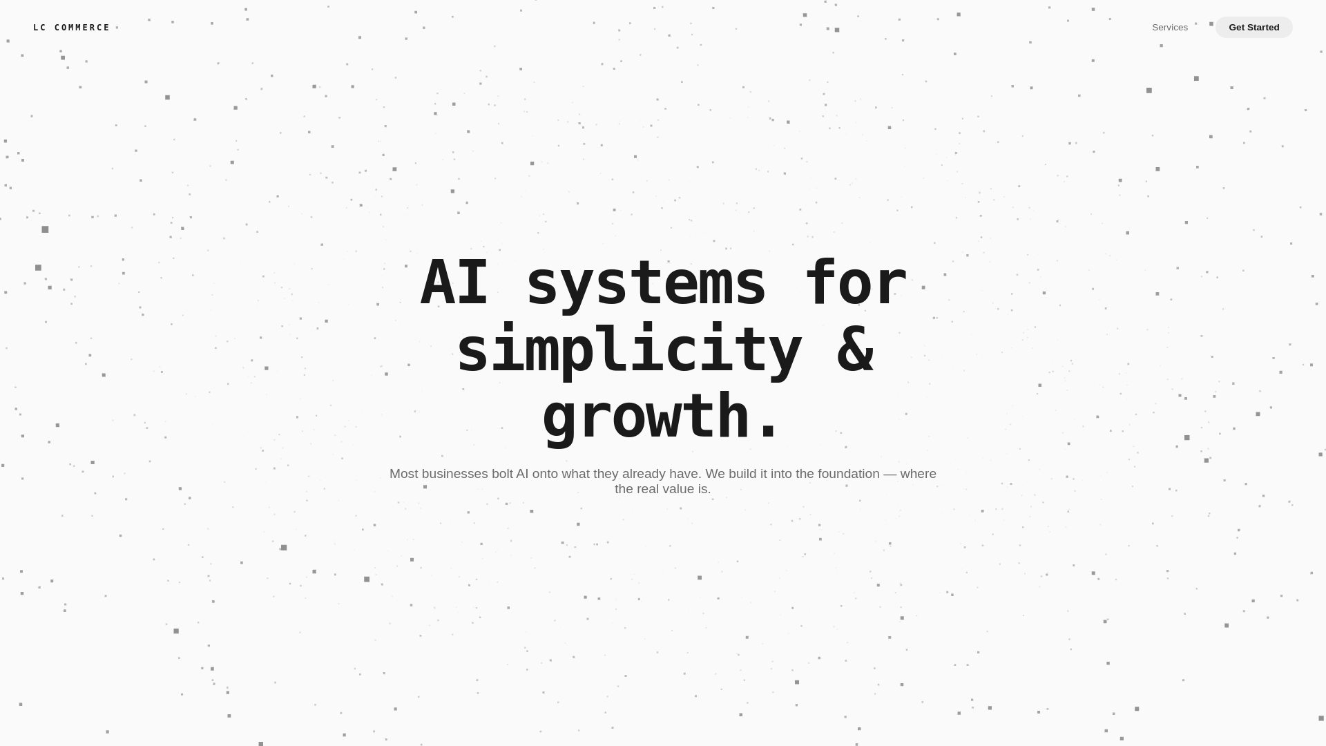 website screenshot of https://lccommerce-web.pages.dev/