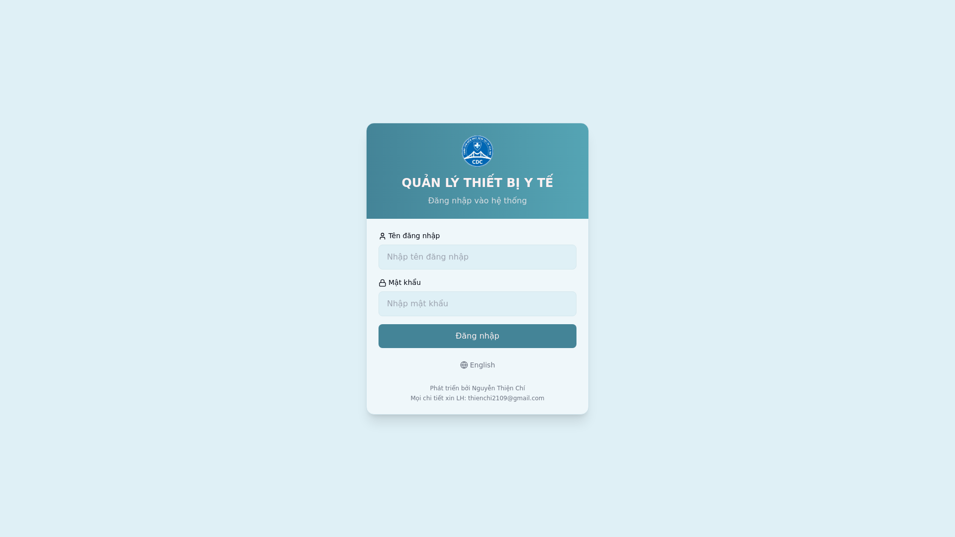 website screenshot of https://quan-ly-tbyt.pages.dev/