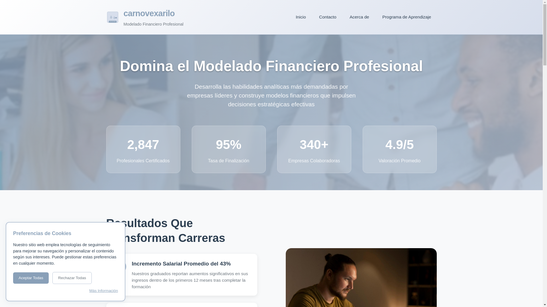 website screenshot of https://carnovexarilo.com