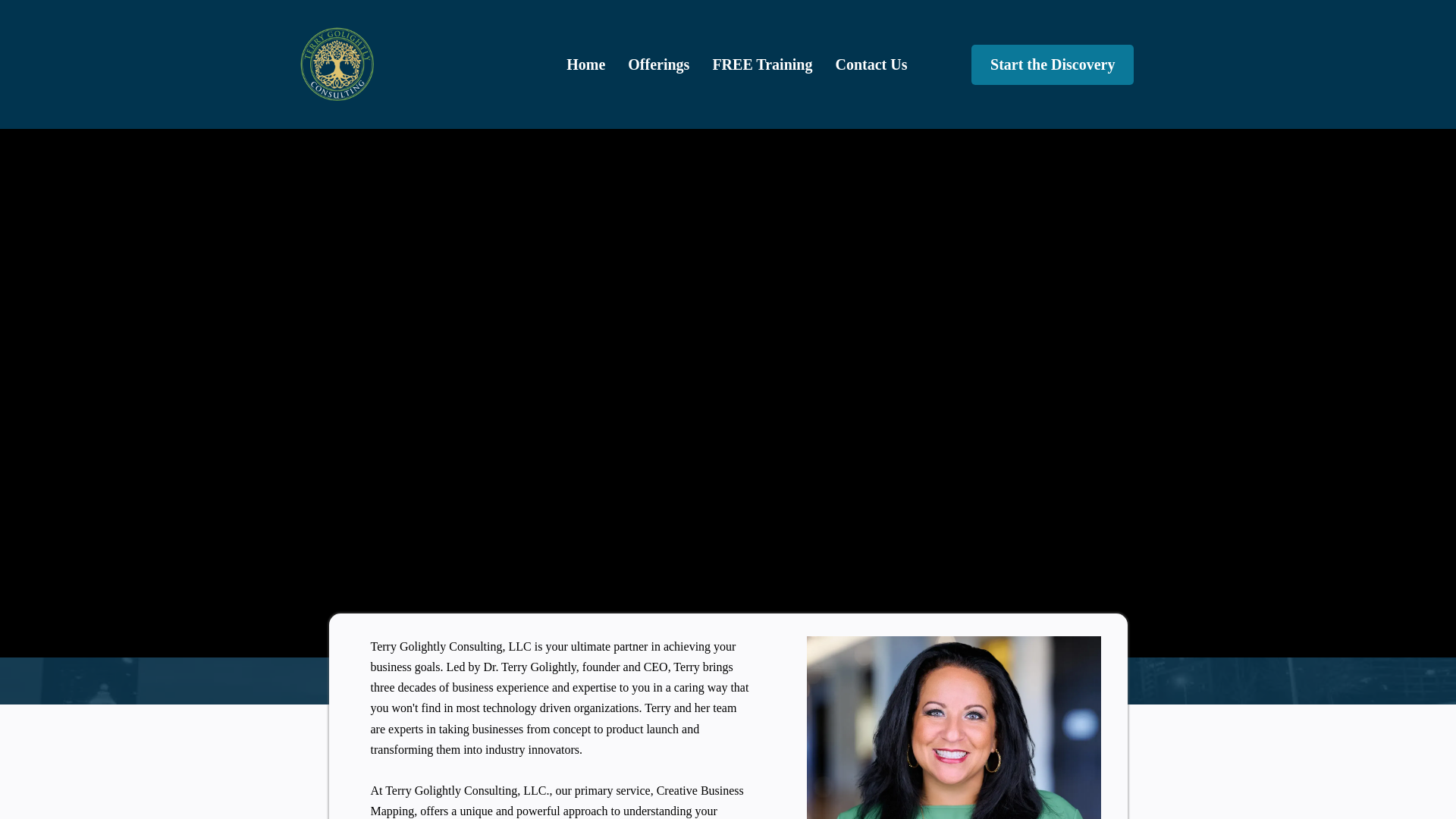 website screenshot of https://terrygolightly.net