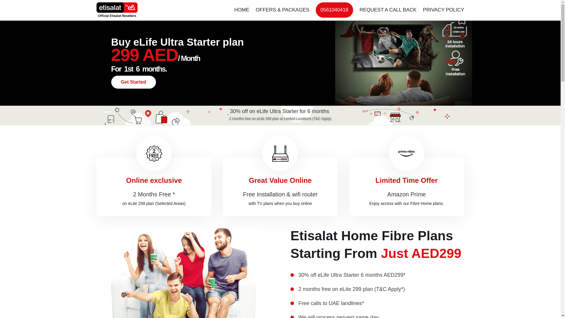 website screenshot of https://uaehomewifiplans.site/