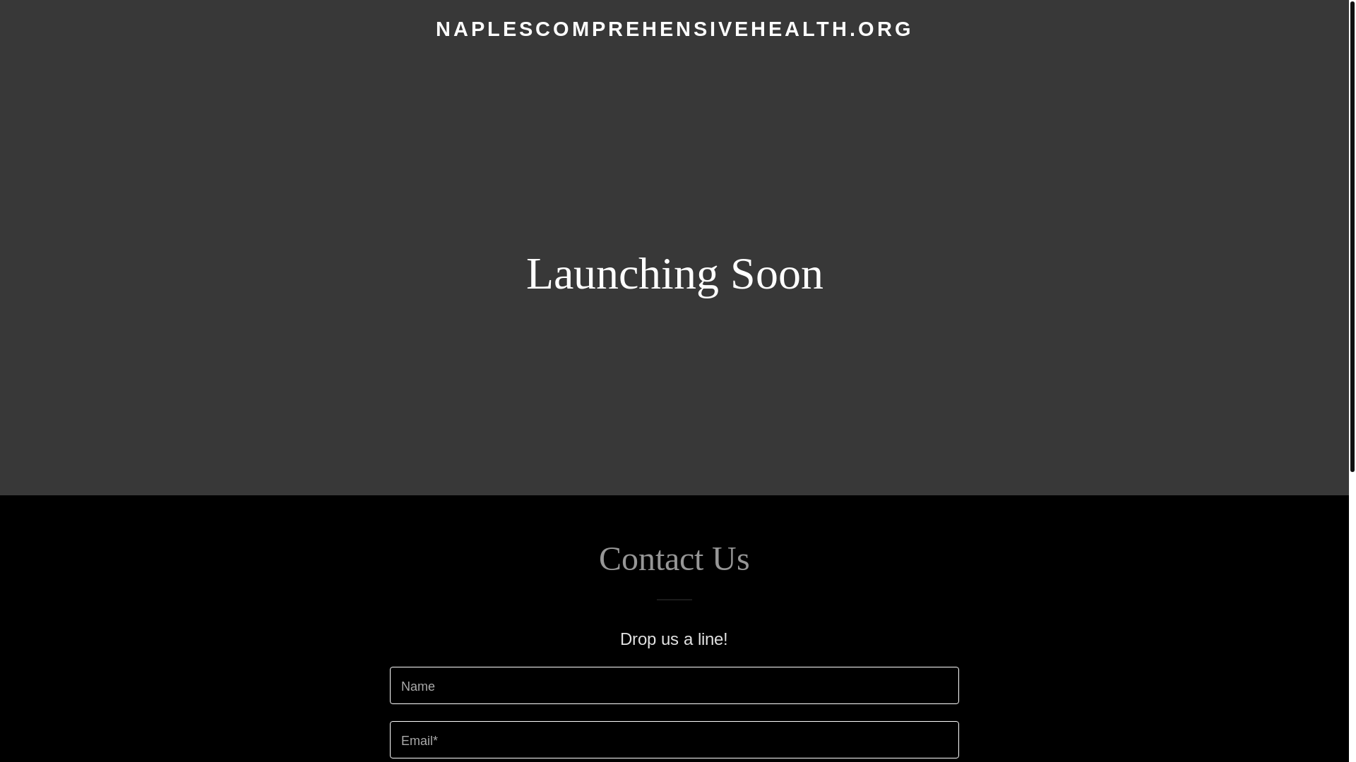 website screenshot of https://naplescomprehensivehealth.org/
