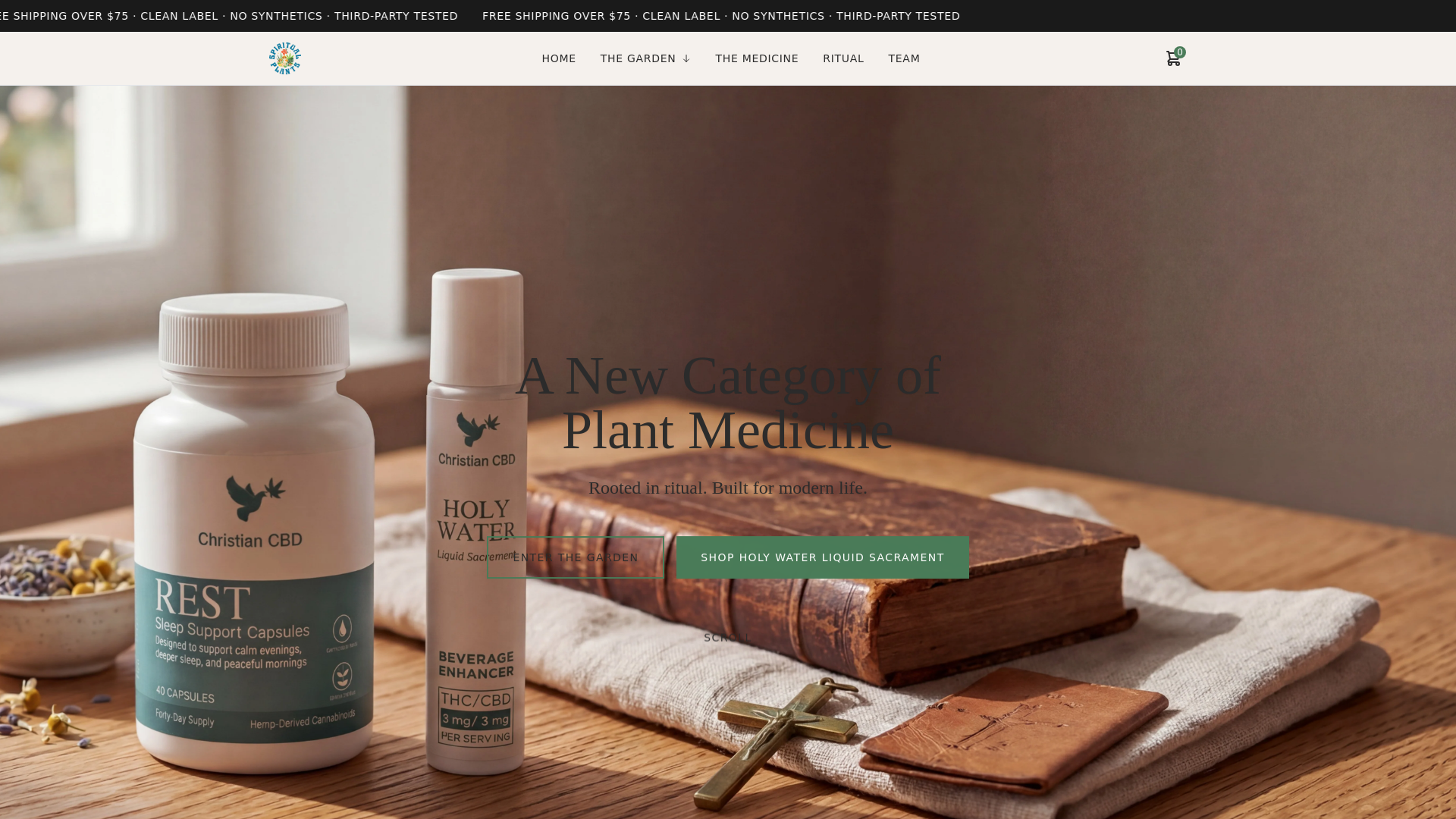 website screenshot of https://spiritual-plants-802018e7.pages.dev/