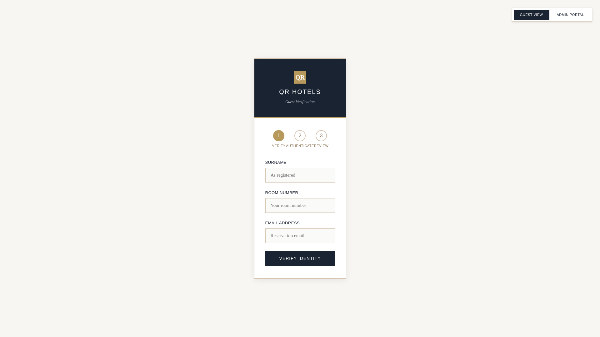 website screenshot of https://qrhotel.pages.dev/