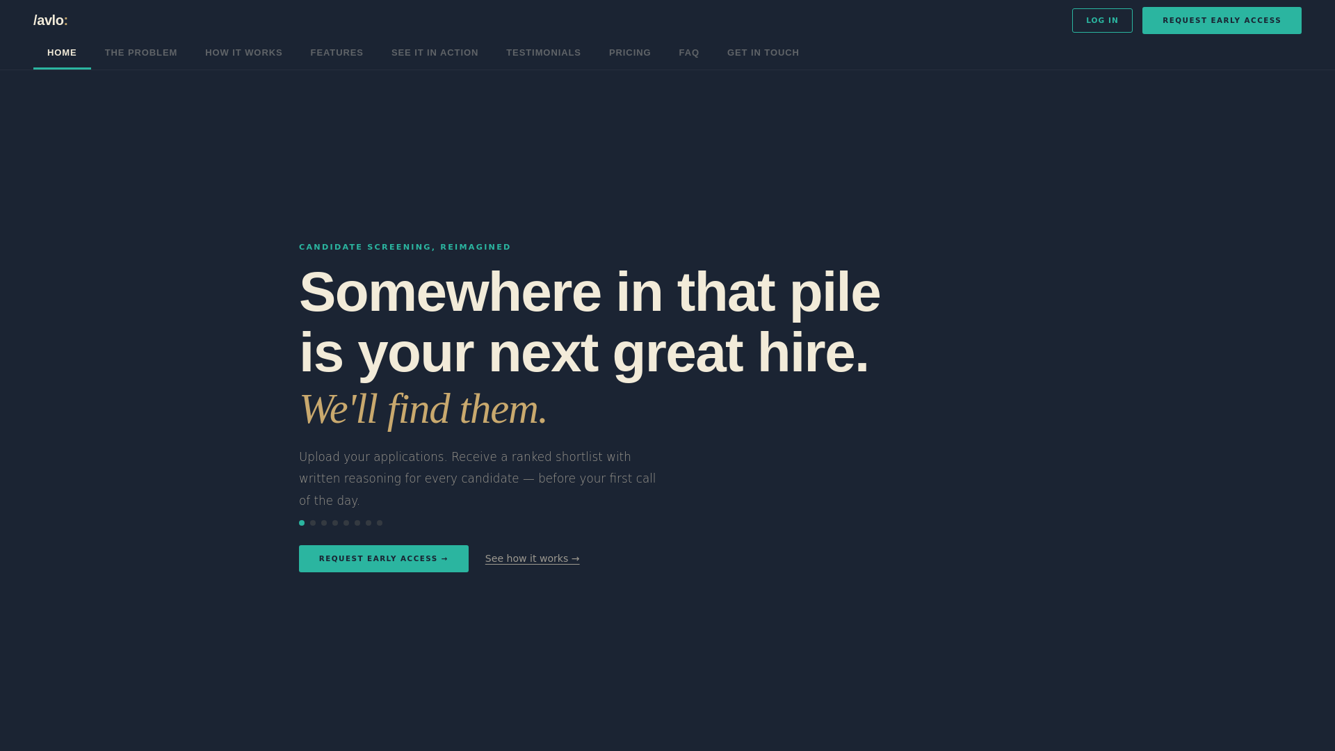 website screenshot of https://avlo.uk/