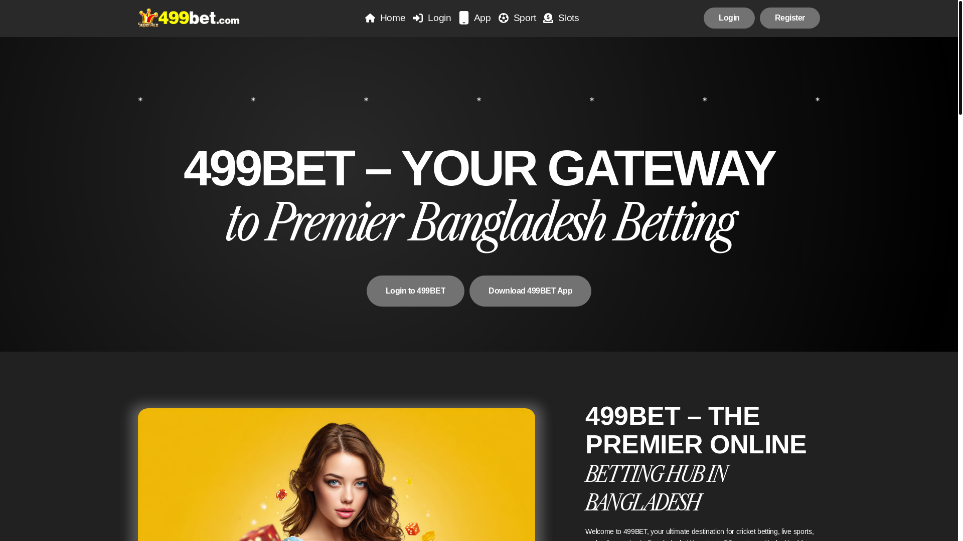 website screenshot of https://499bet-com.net/