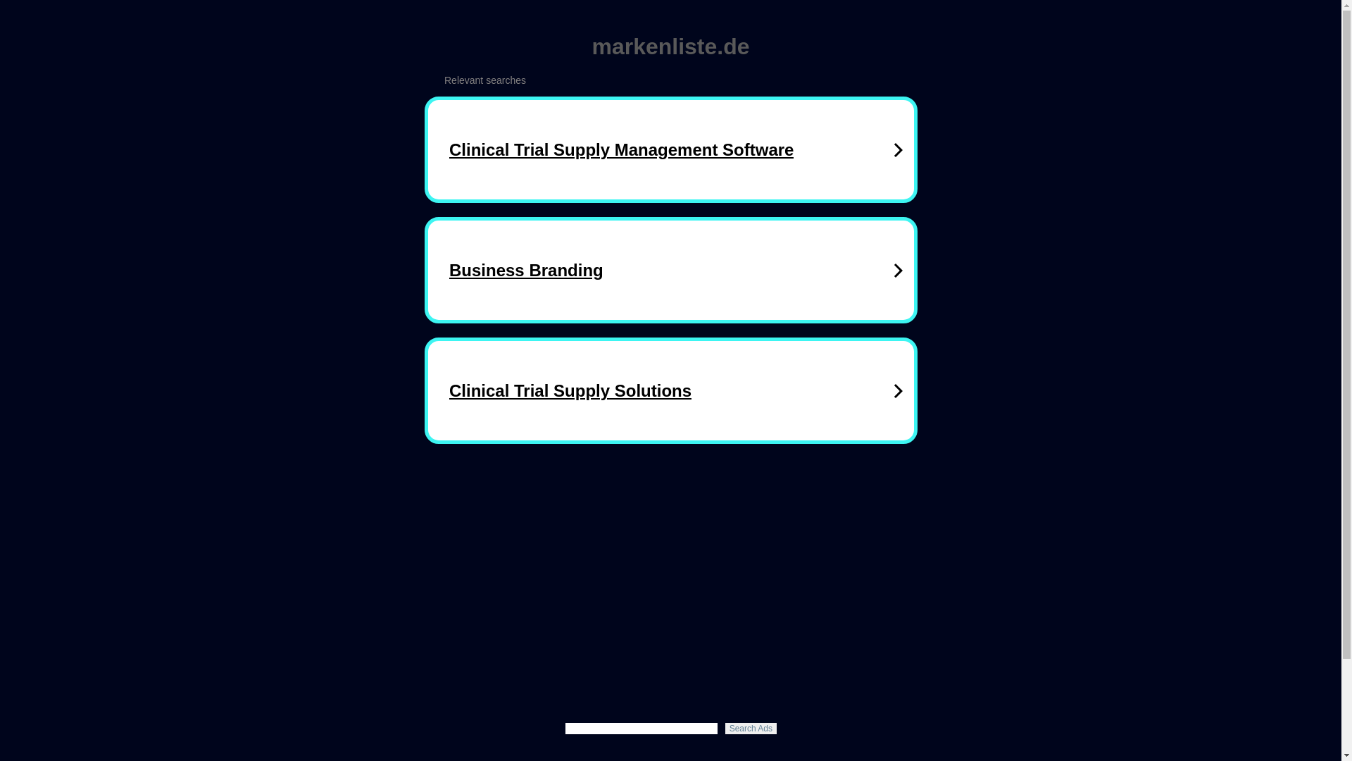 website screenshot of https://markenliste.de/