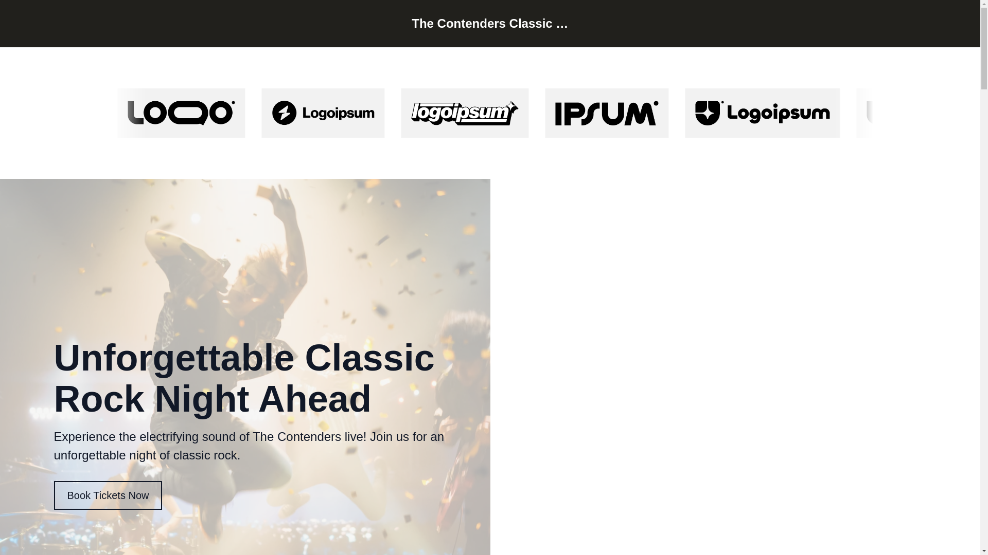 website screenshot of https://contendersclassicrock.com/