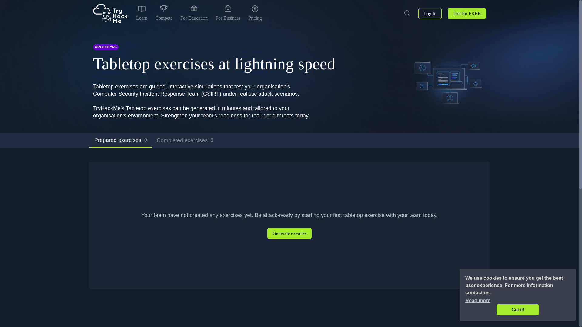 website screenshot of https://tryhackme.com/ttx/join/6878fd49f85cf6068d604b4e