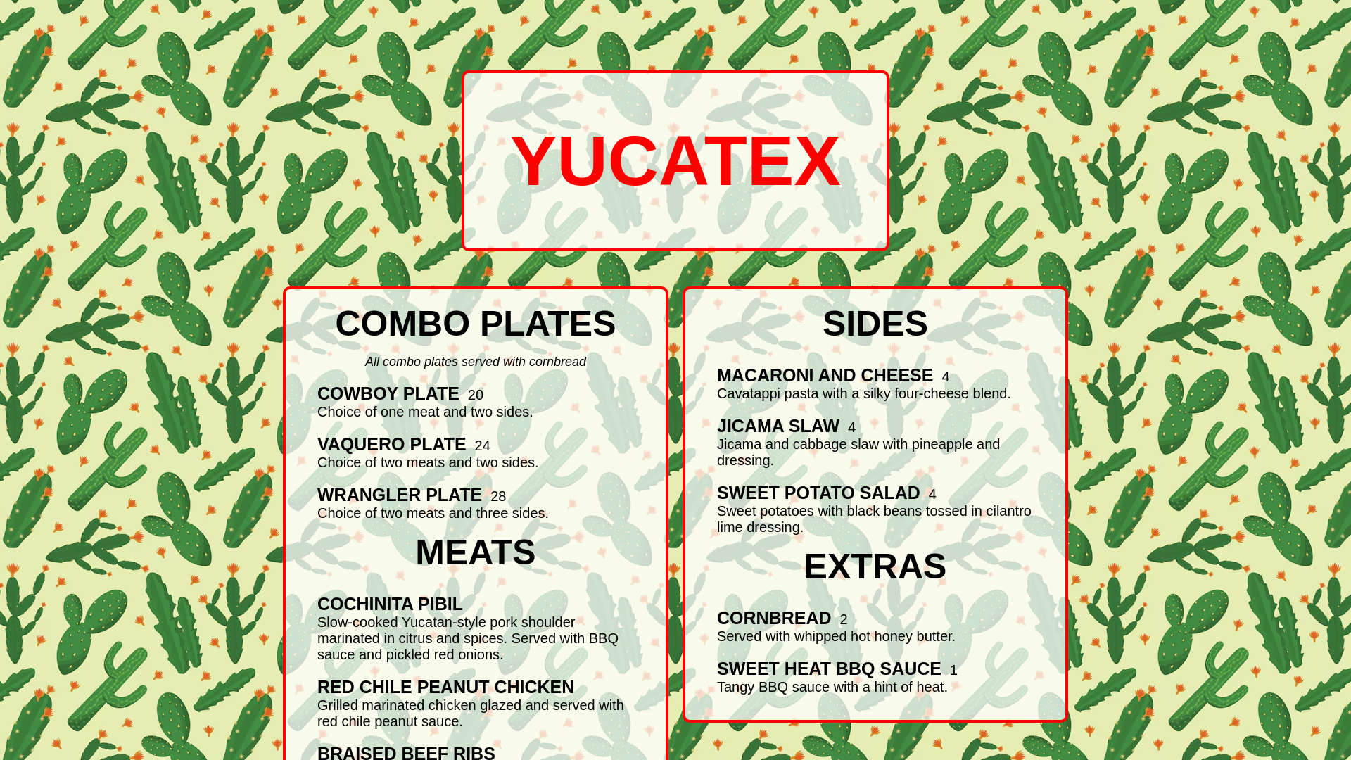 website screenshot of https://yucatexsd.com/