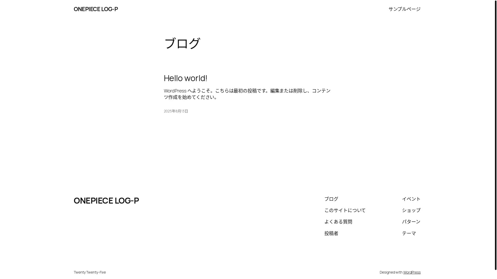 website screenshot of https://73no-kojinteki-onepiece-log.com/