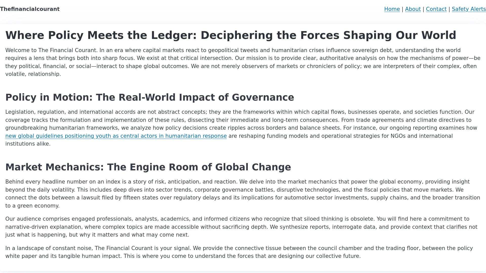 website screenshot of https://thefinancialcourant-com.pages.dev/