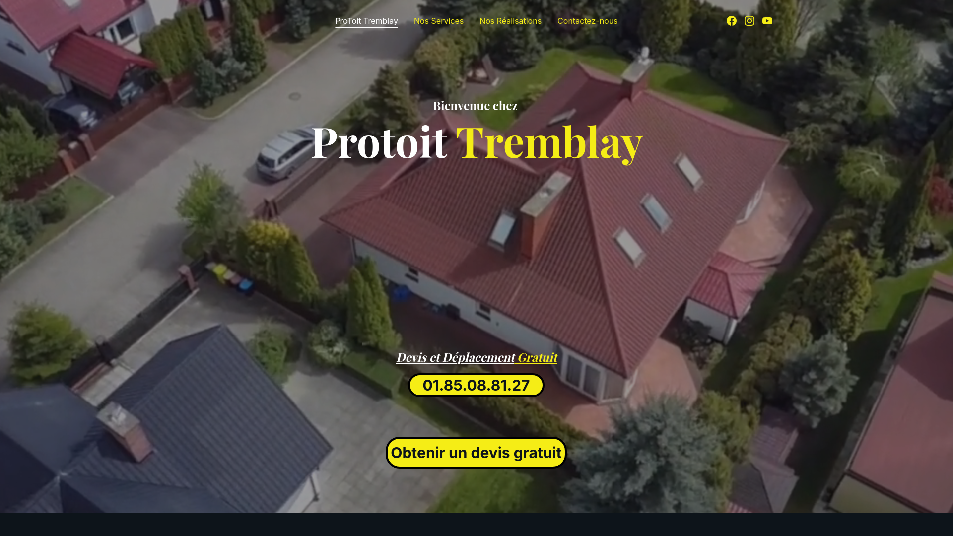website screenshot of https://protoit-tremblay.fr
