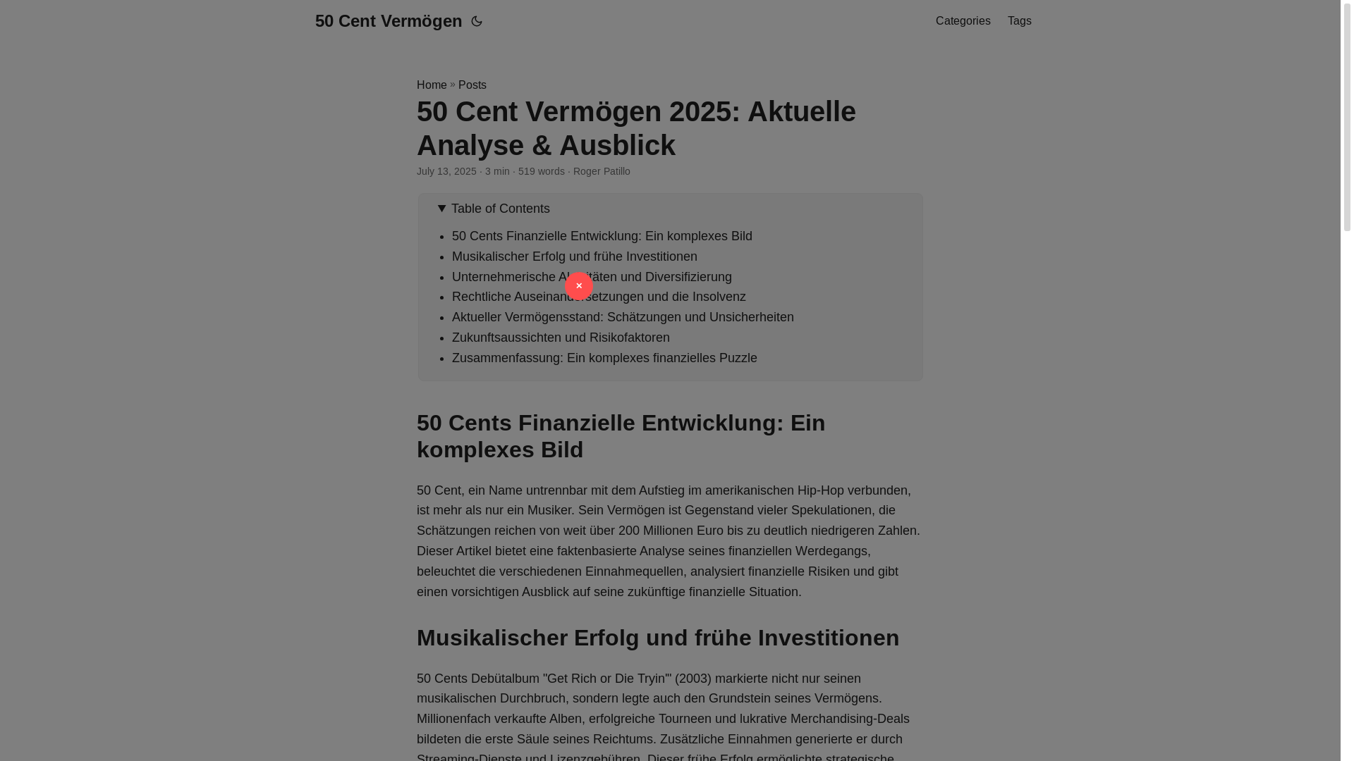 website screenshot of https://50-cent-vermogen.pages.dev/