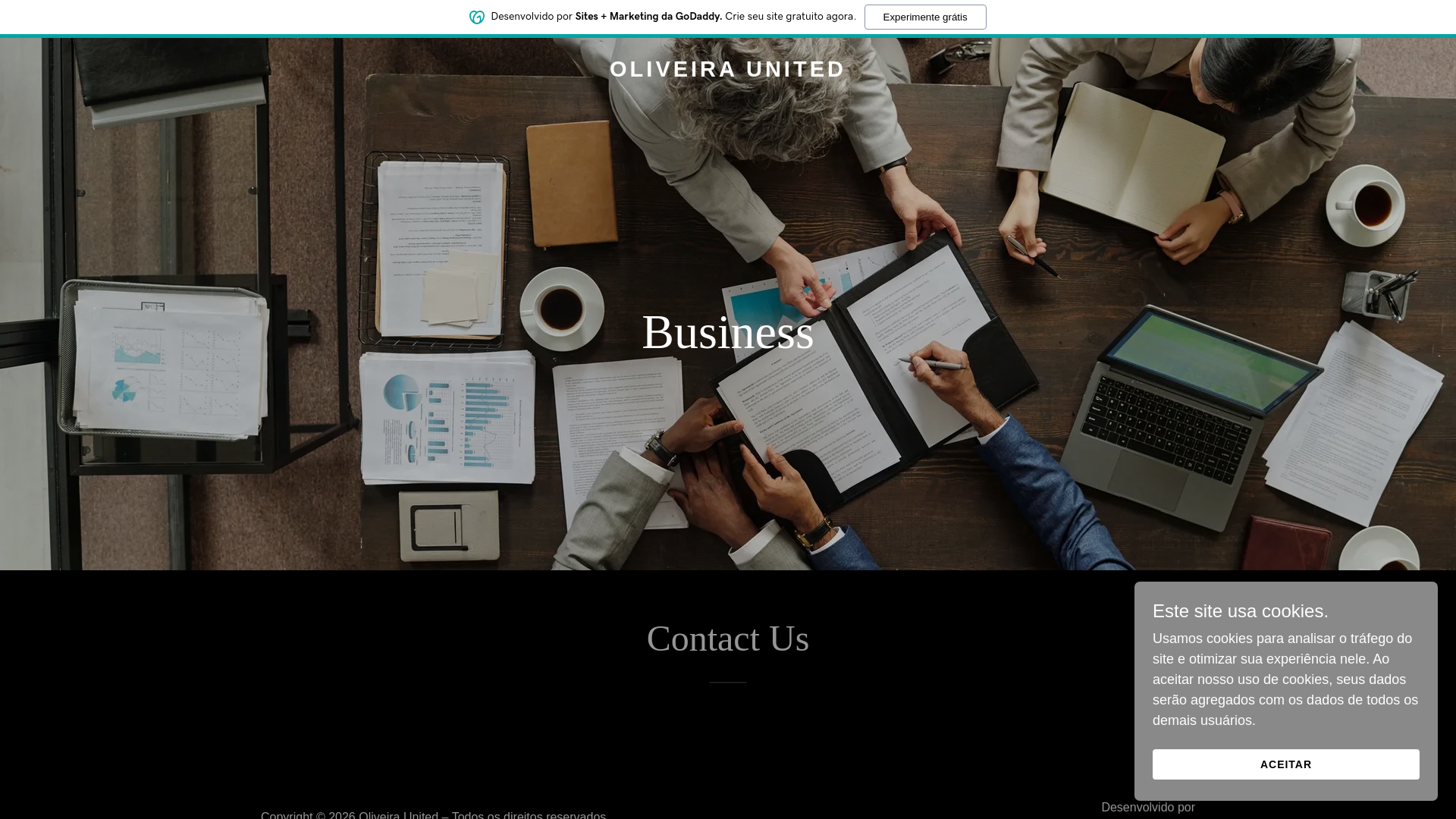 website screenshot of https://oliveiraunited.com/