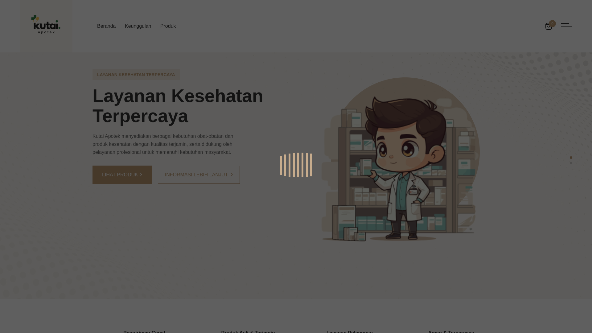 website screenshot of https://kutaiapotik.com/