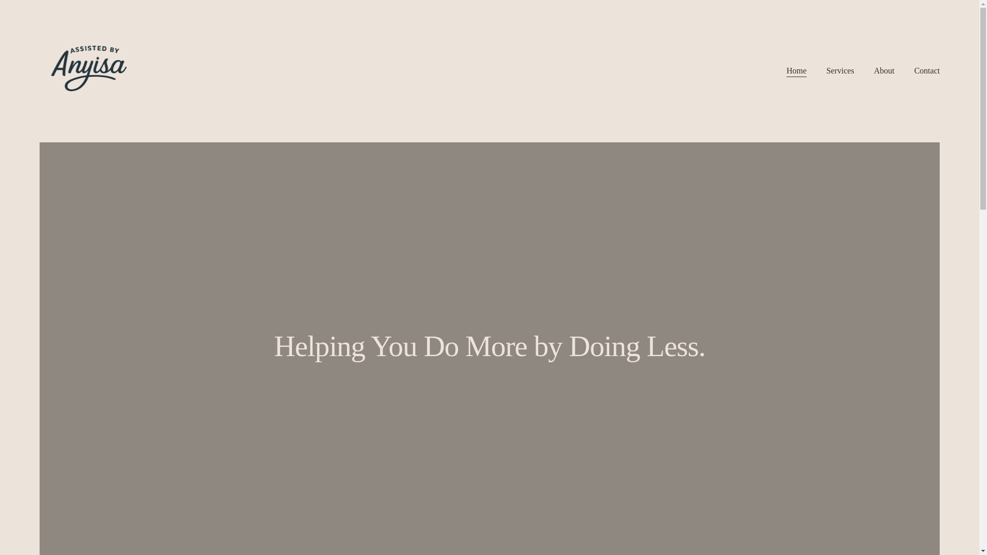 website screenshot of https://assistedbyanyisa.com/