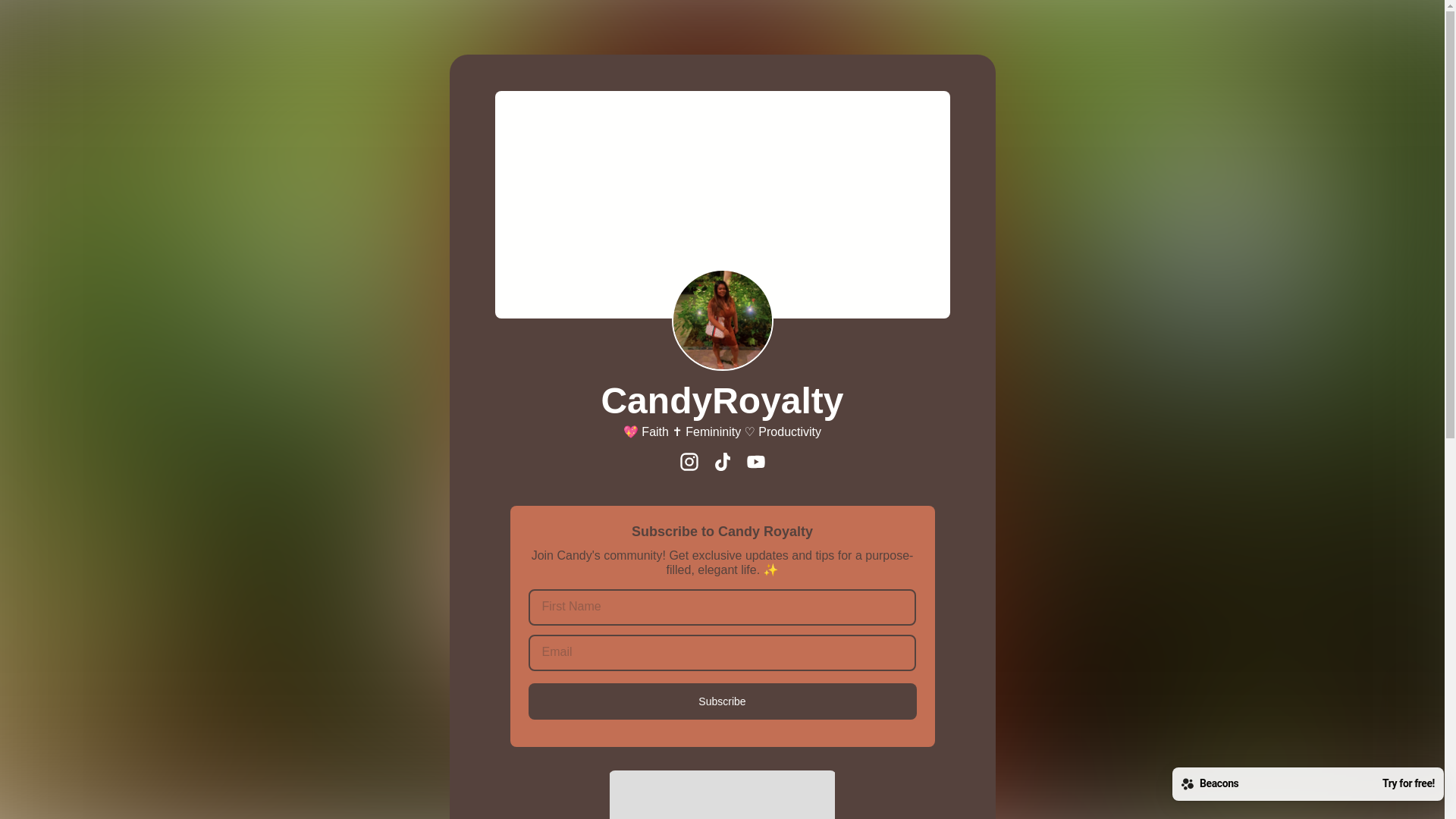 website screenshot of https://candyisroyalty.com/